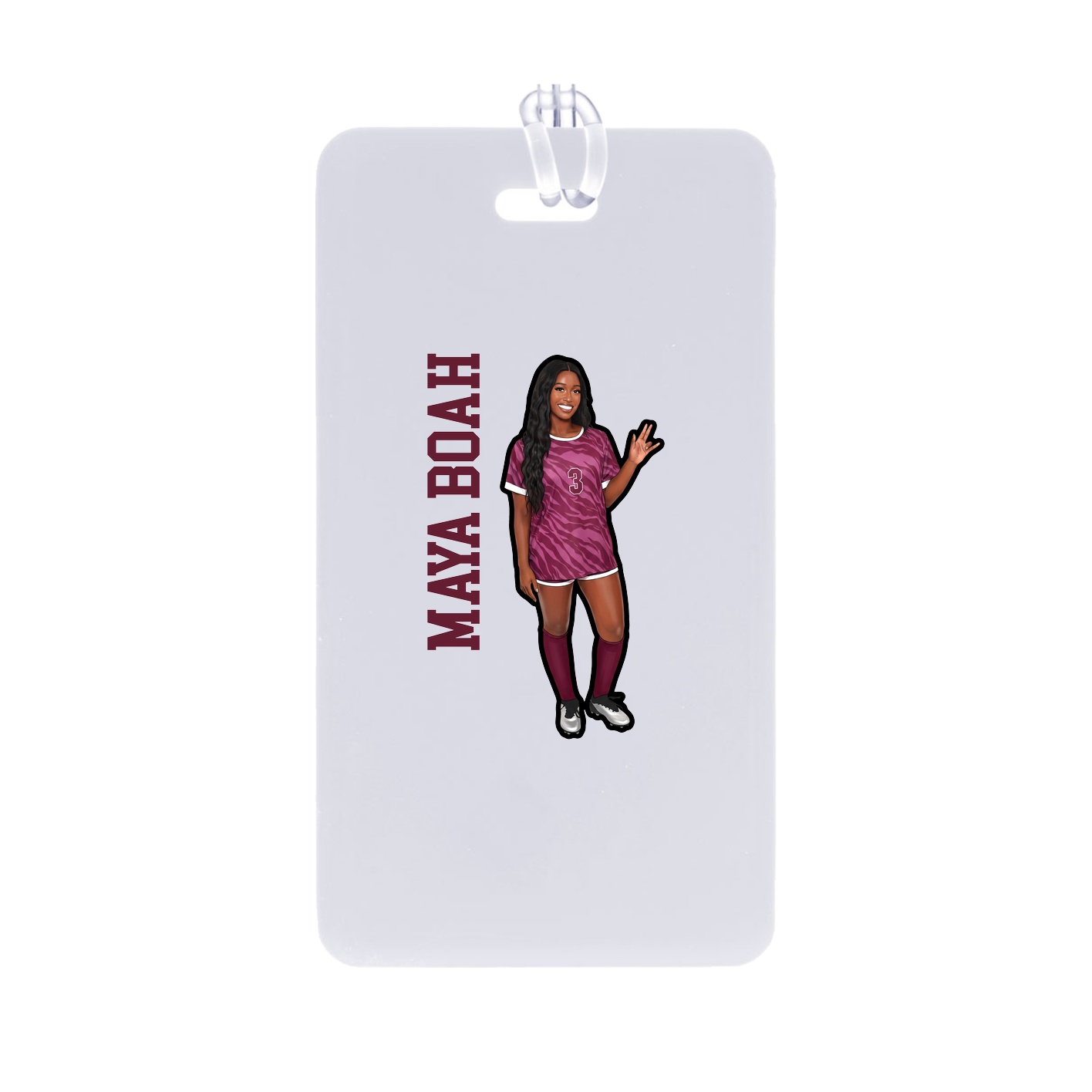 Bag Tag — Name Vertical in Classic