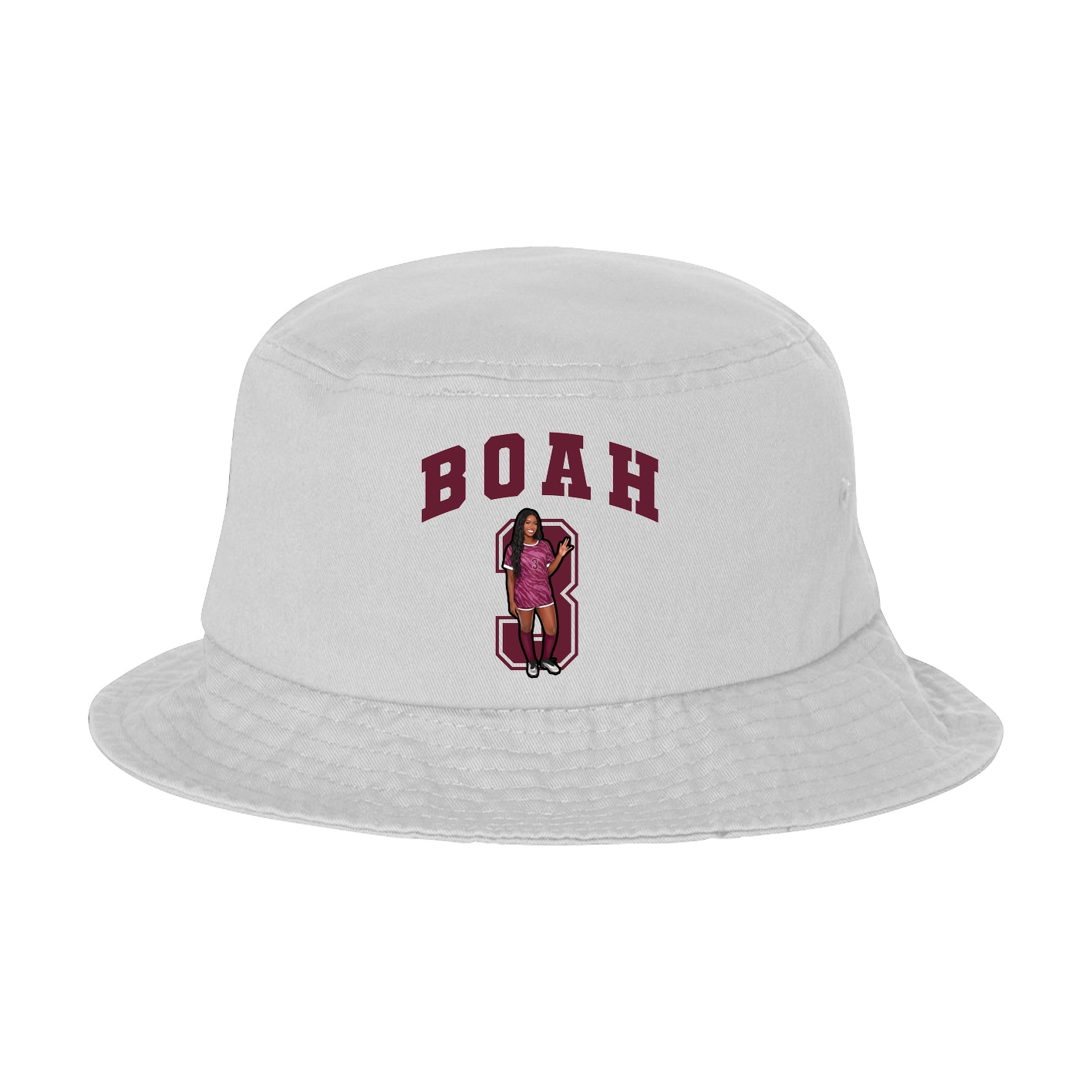Bucket Cap — Number in White