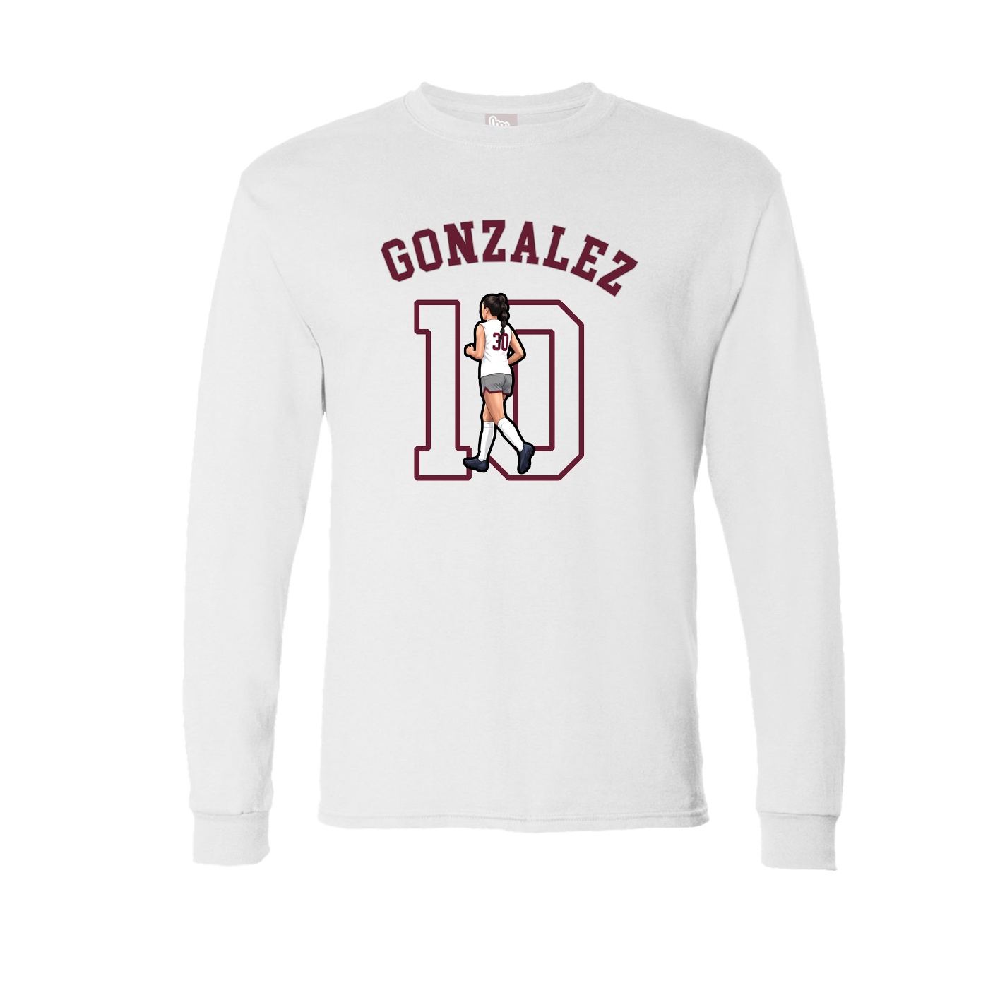 Long Sleeve Tee — Shirsey Arch in White