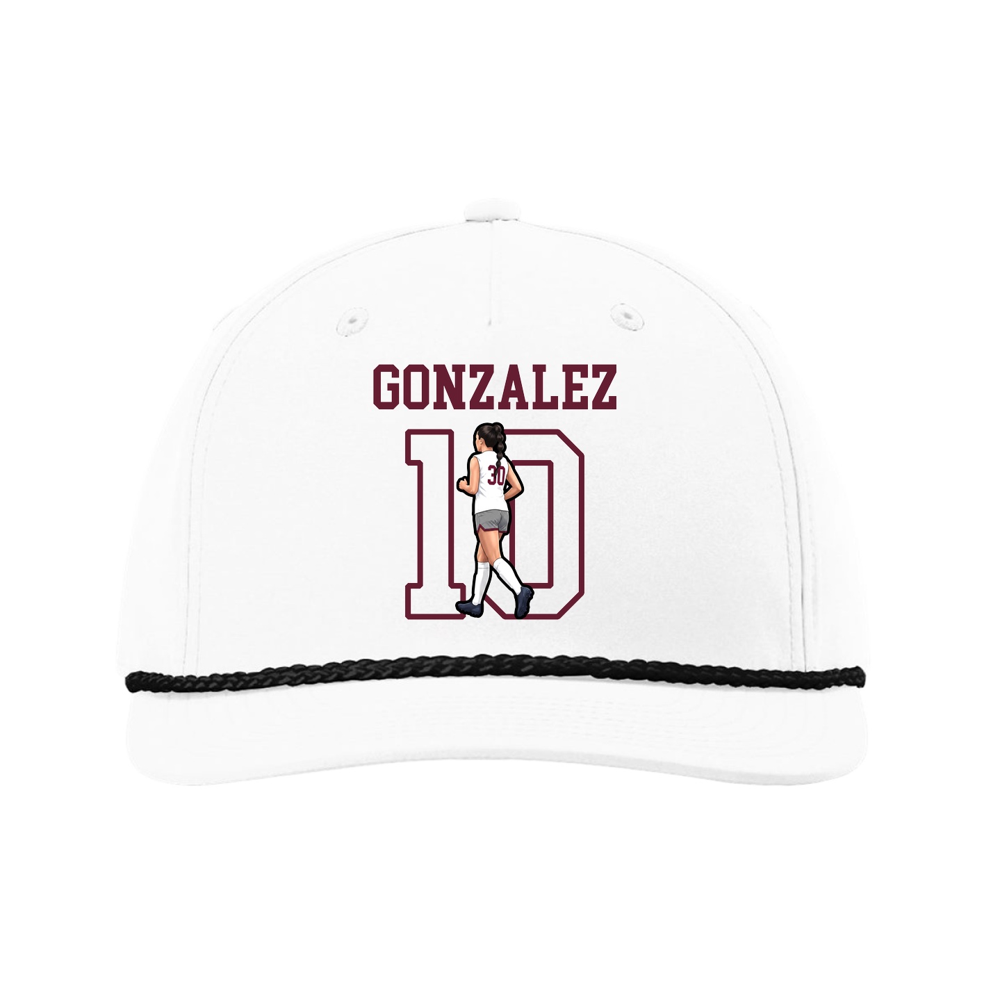 Five-Panel Classic Rope Cap — Shirsey in White