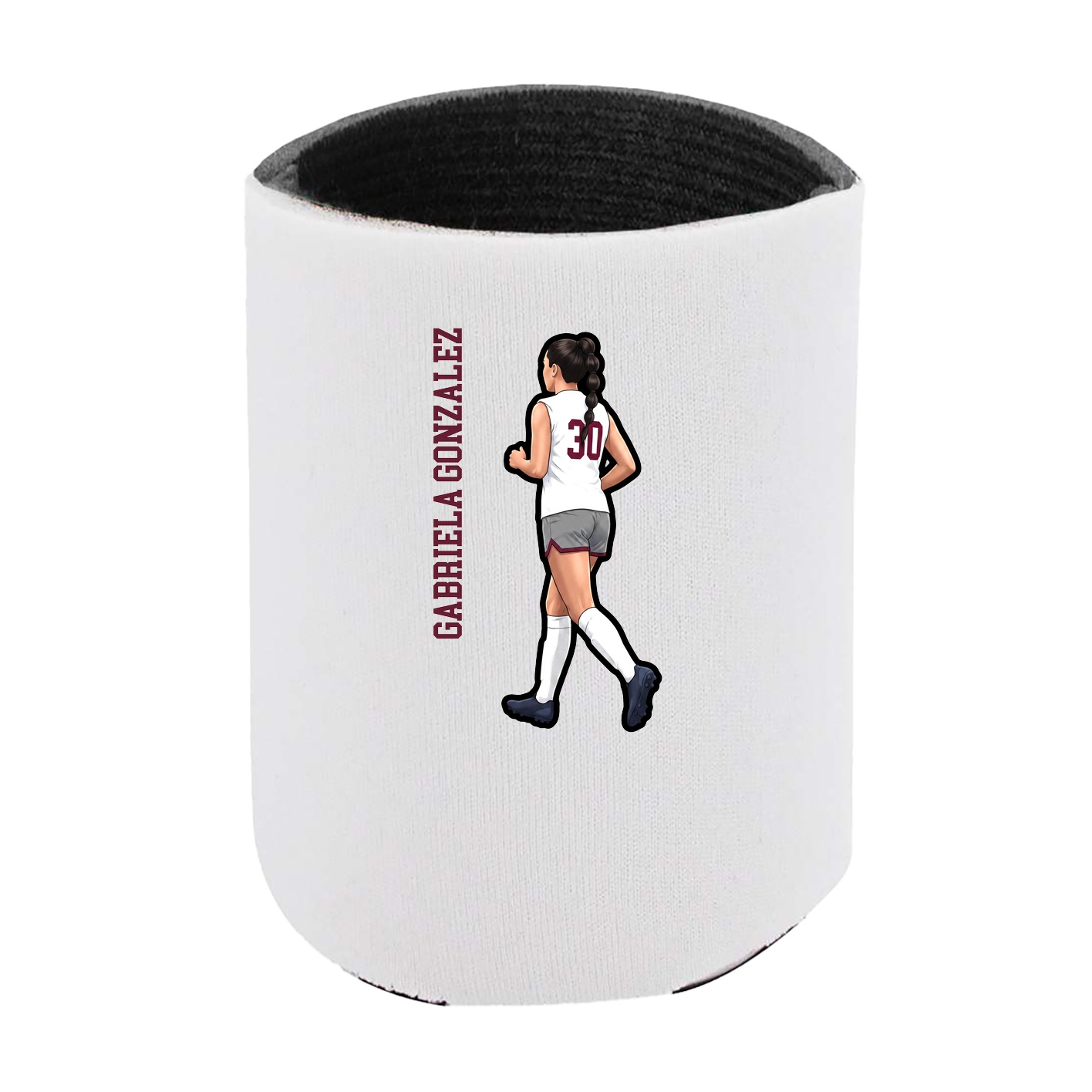 Can Holder — Name Vertical in White