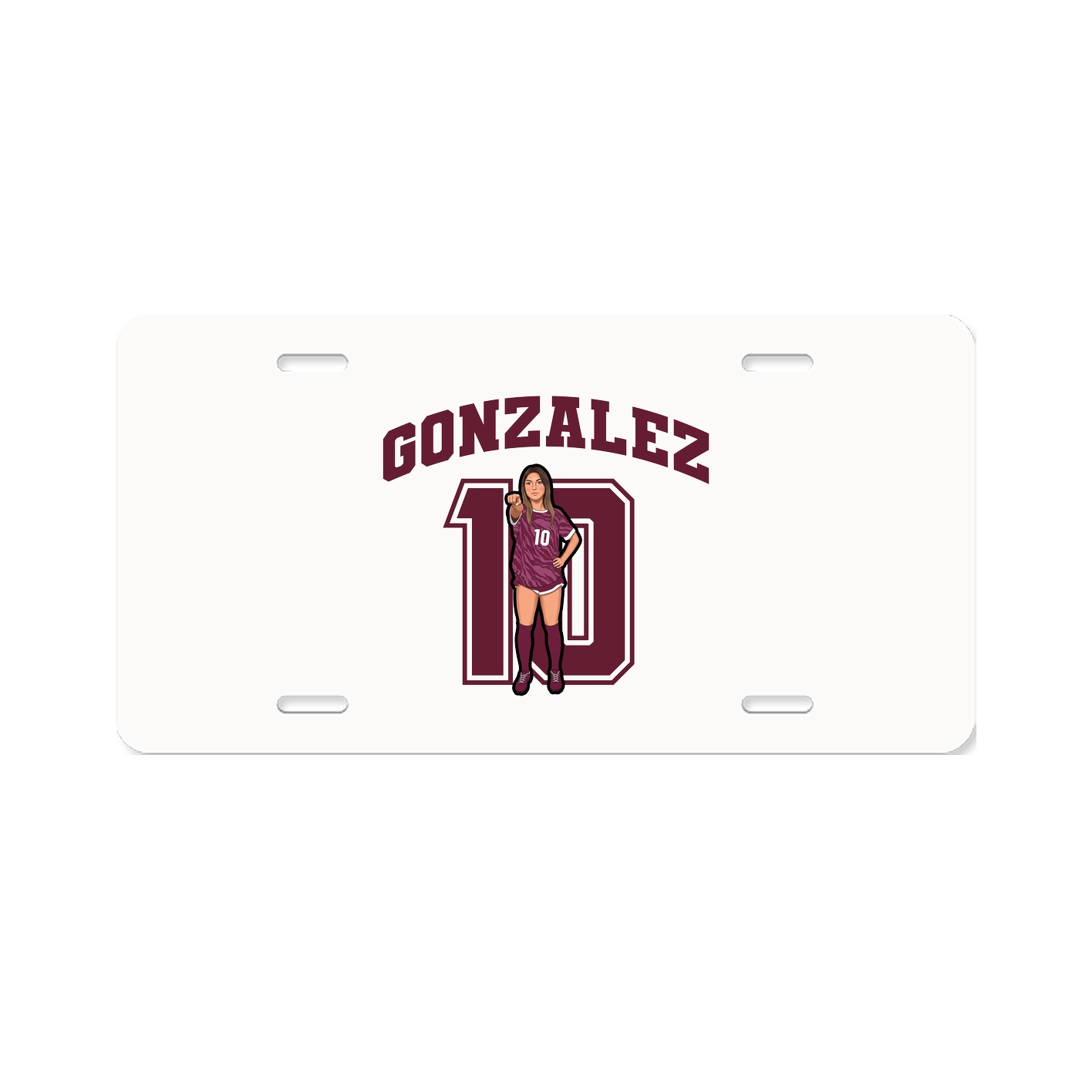 License Plate — Number in Classic