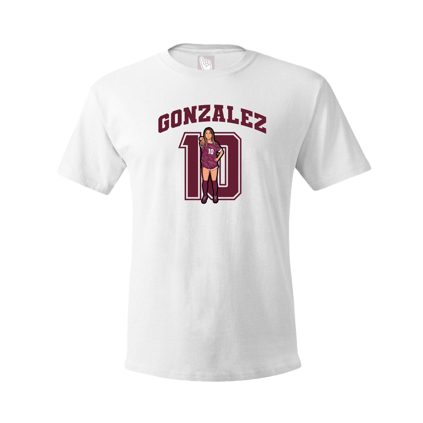 Tee — Number in White