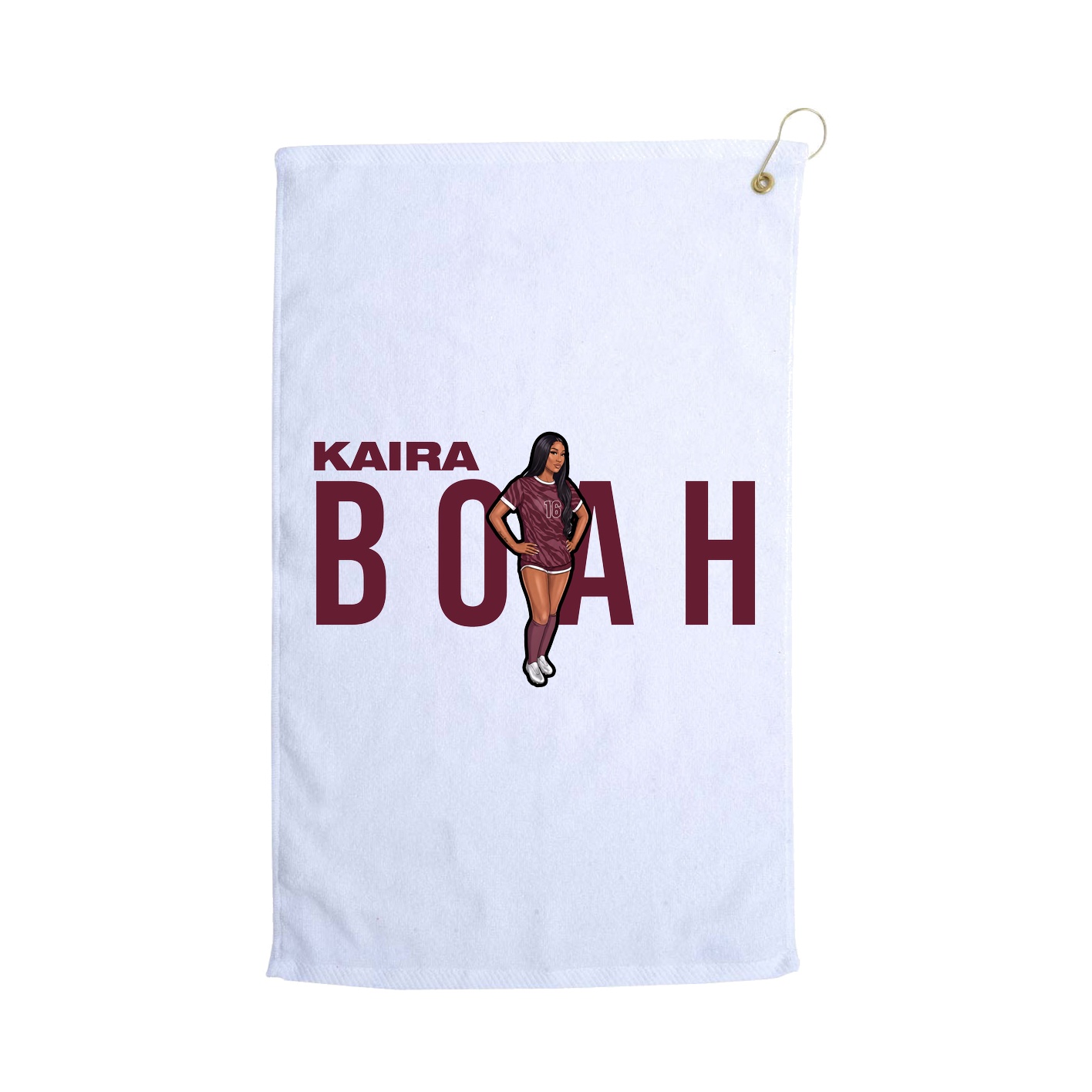 Golf Towel — Player Name in White
