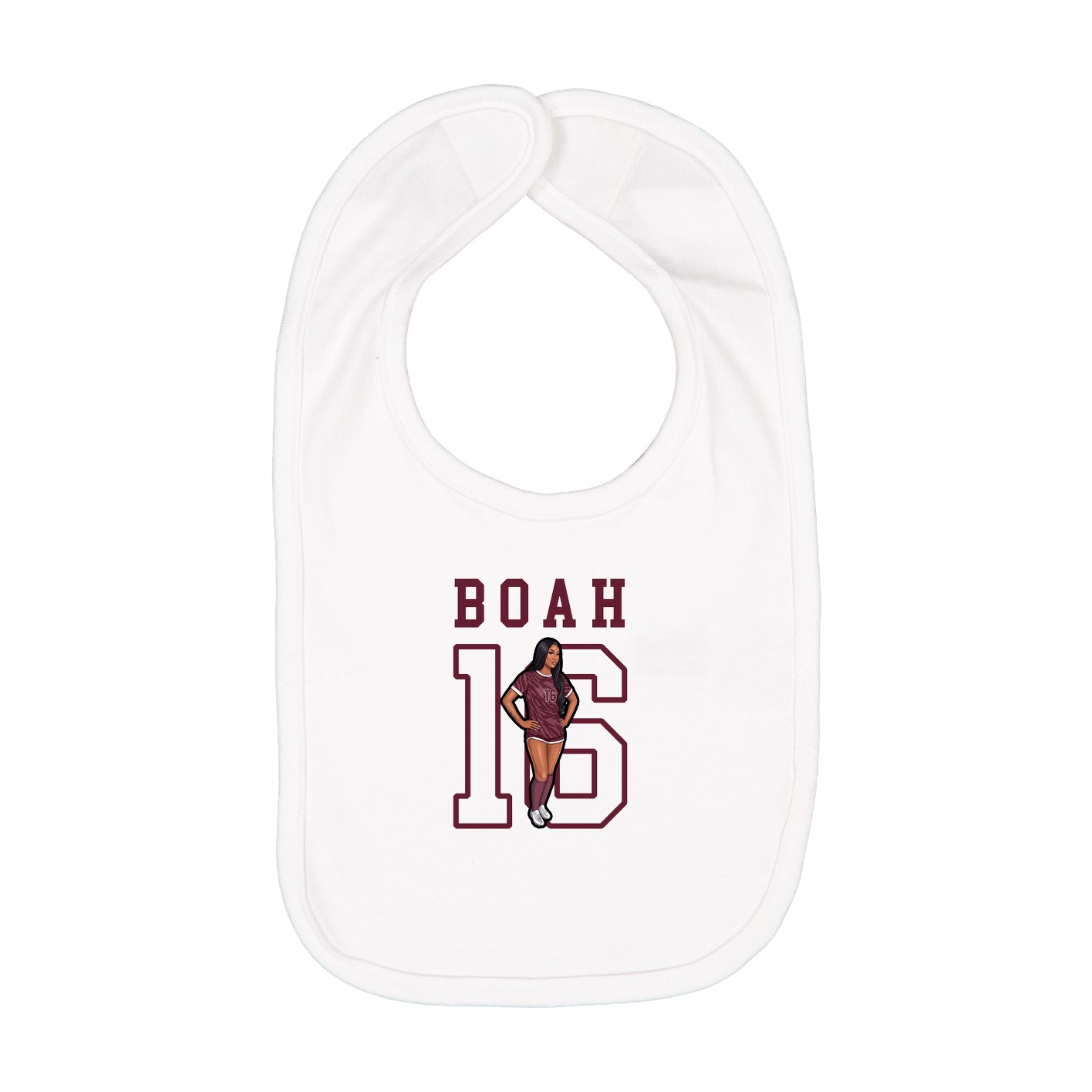 Infant Bib — Shirsey in White