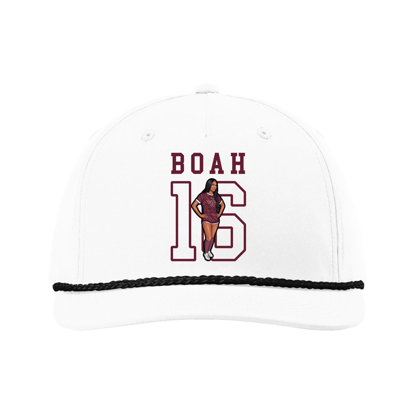 Five-Panel Classic Rope Cap — Shirsey in White