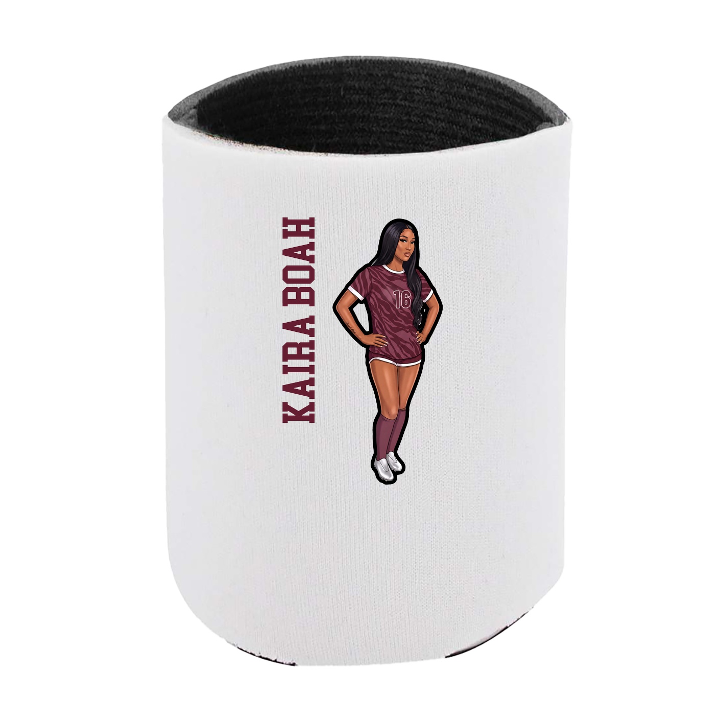 Can Holder — Name Vertical in White