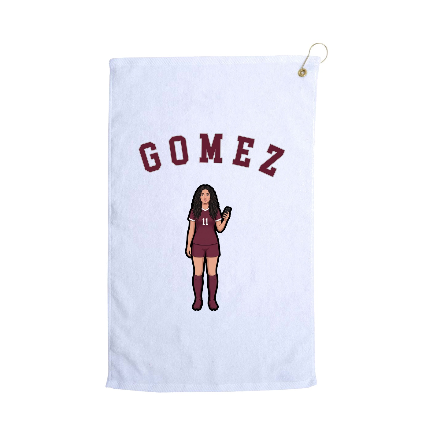 Golf Towel — Shirsey Arch in White