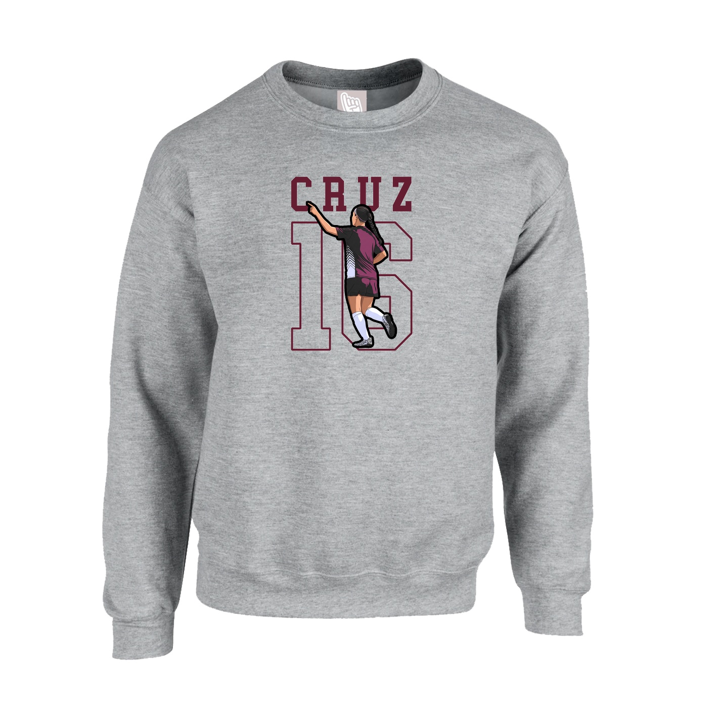 Fleece Crew — Shirsey in Grey