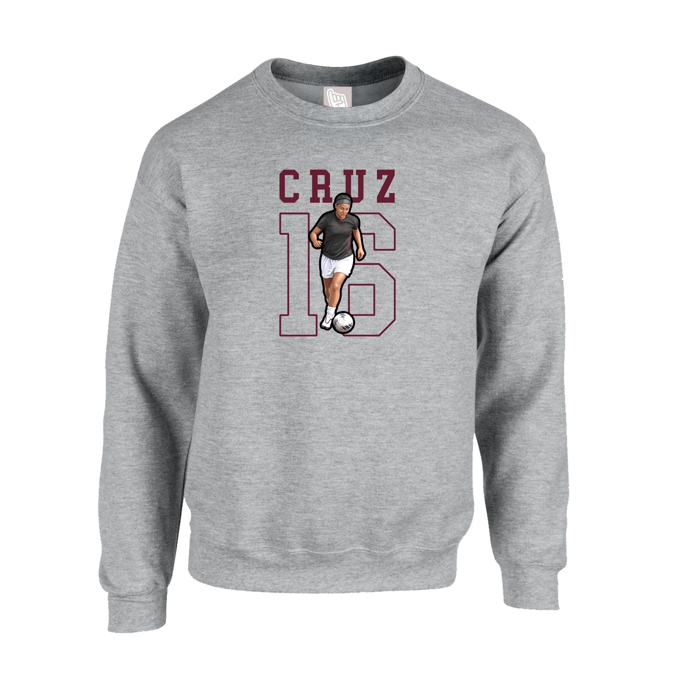 Fleece Crew — Shirsey in Grey