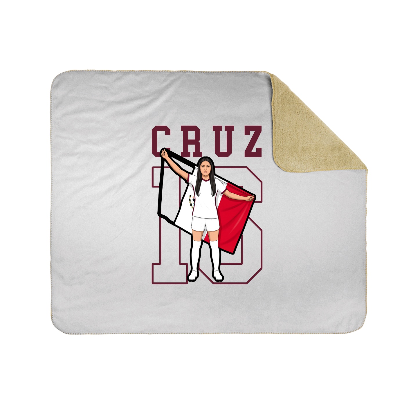 Throw Blanket — Shirsey in White