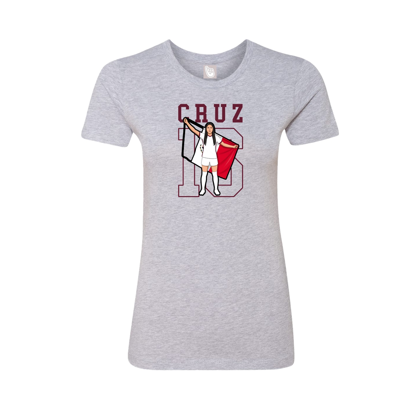 Fitted Women's Tee — Shirsey in Grey