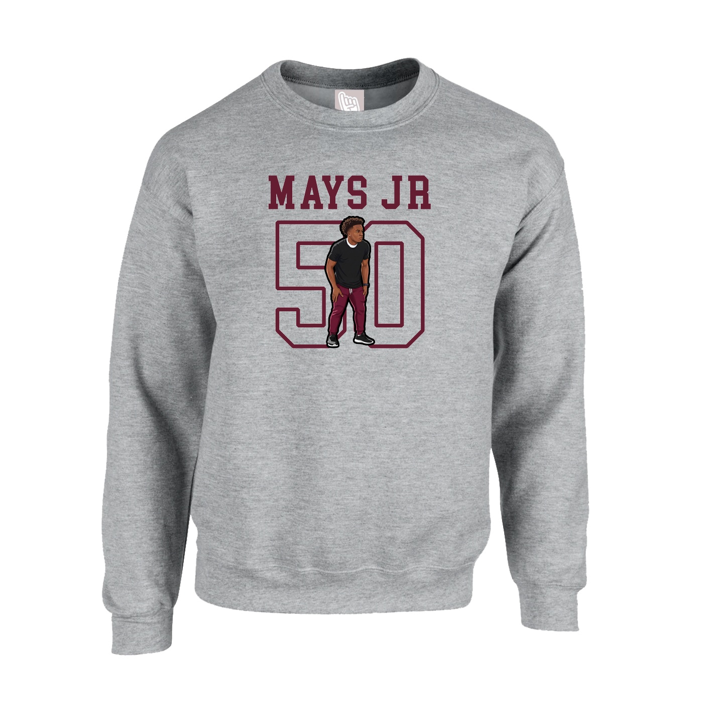 Fleece Crew — Shirsey in Grey