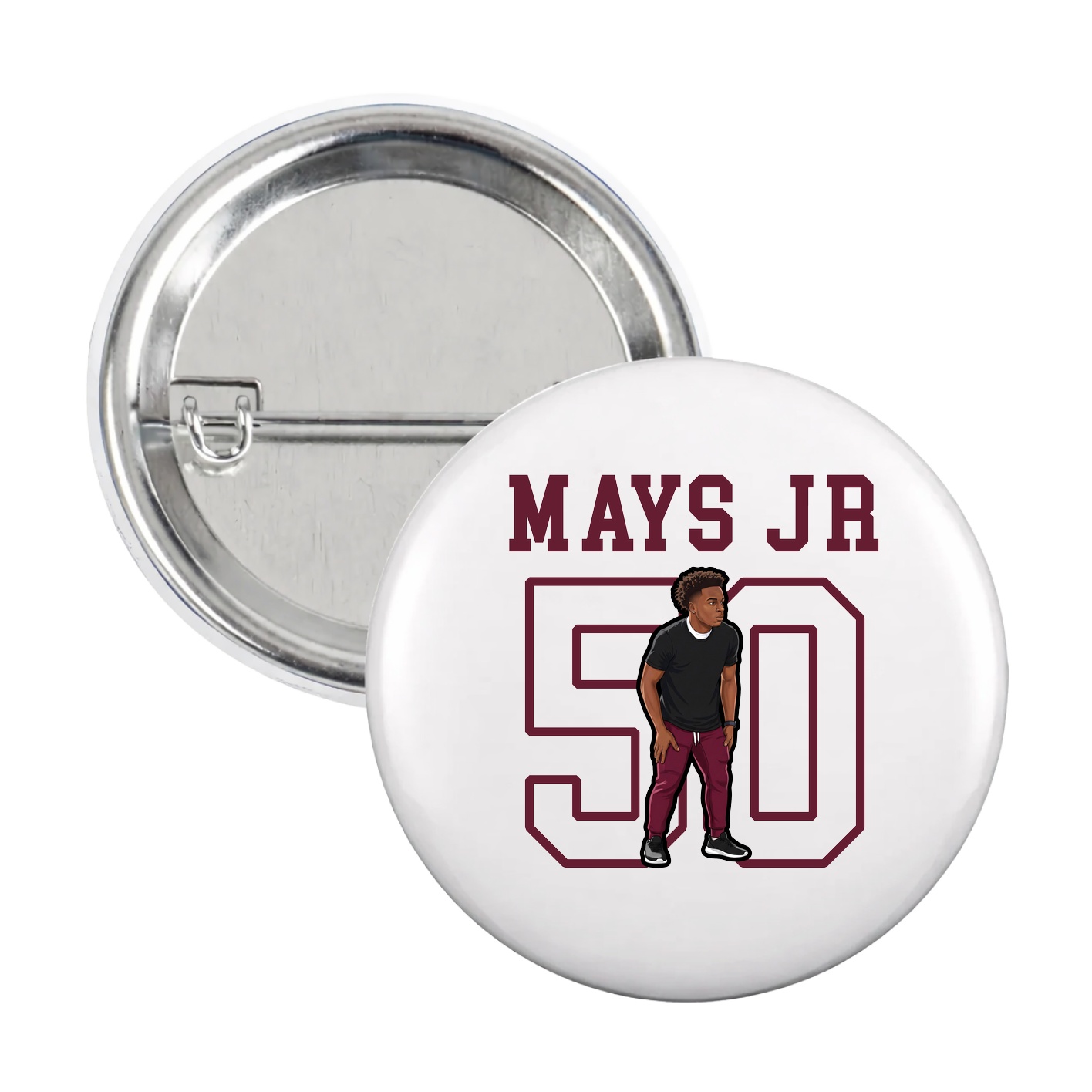 Game Day Button — Shirsey in White