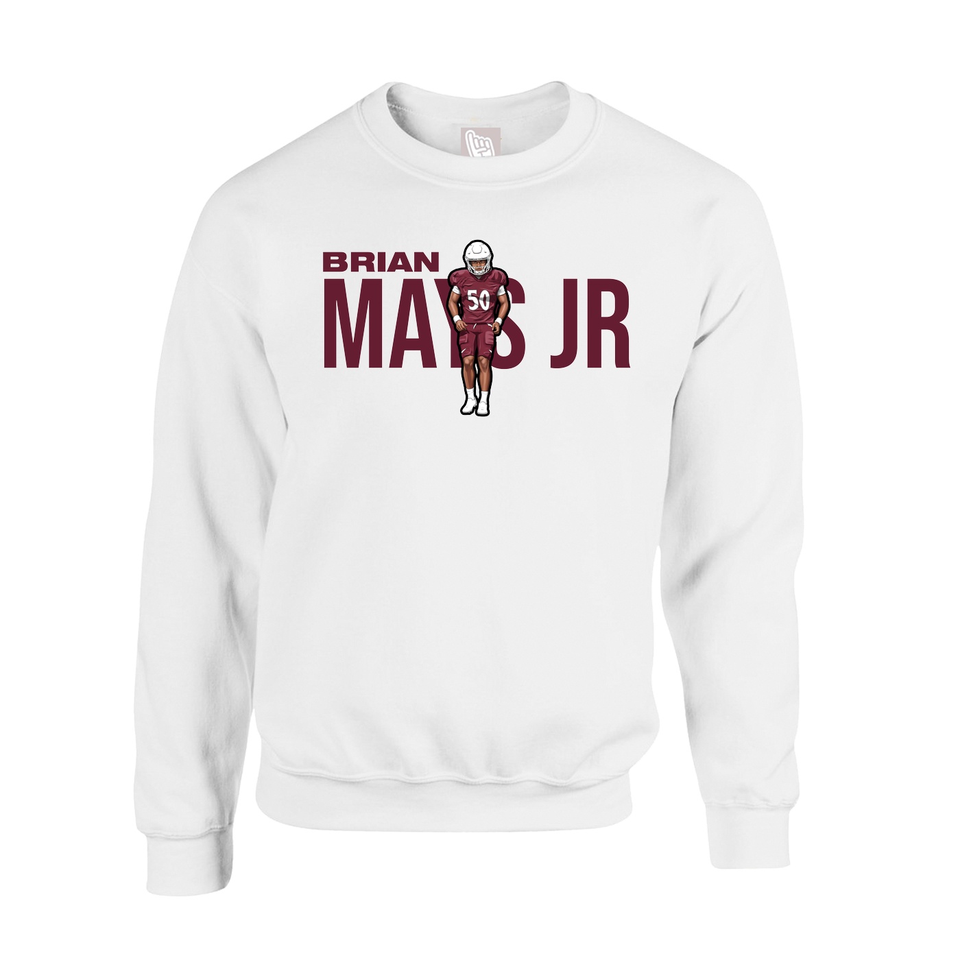Fleece Crew — Player Name in White