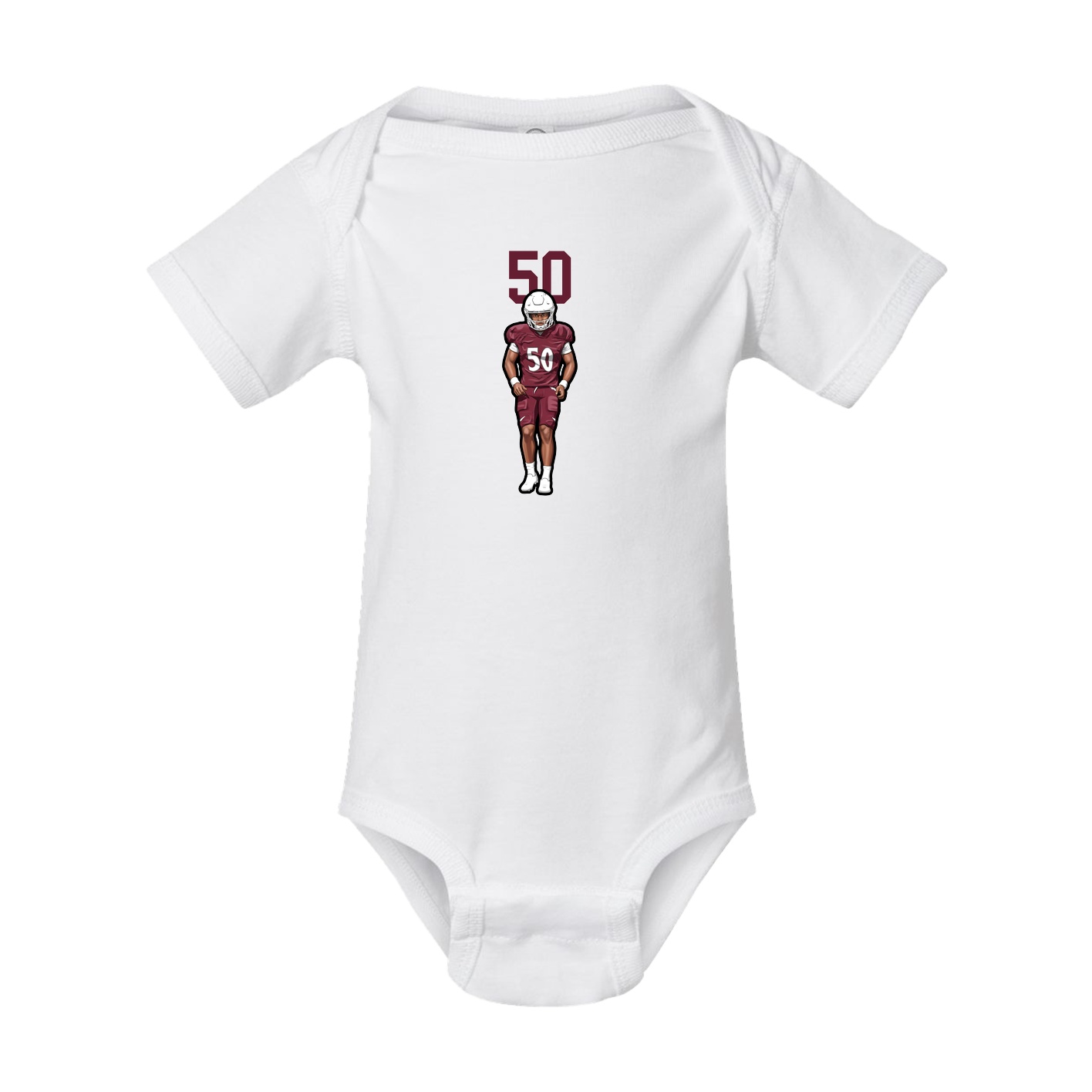 Baby Onesie — Number Top in White