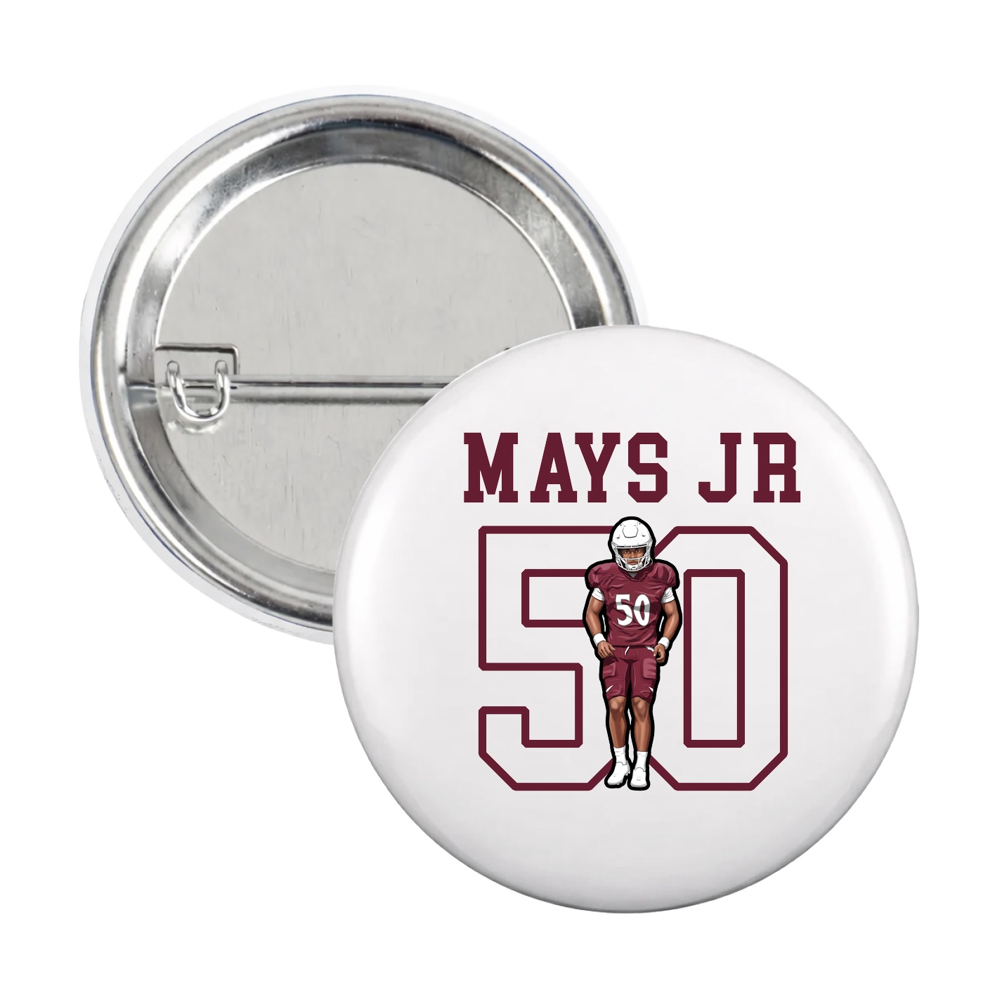 Game Day Button — Shirsey in White