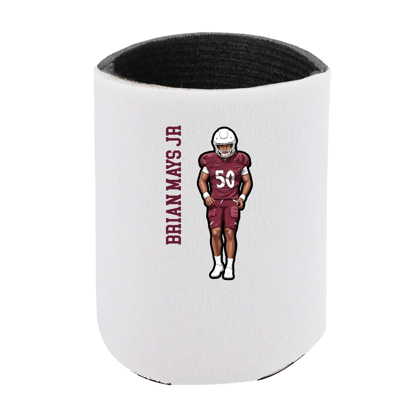 Can Holder — Name Vertical in White