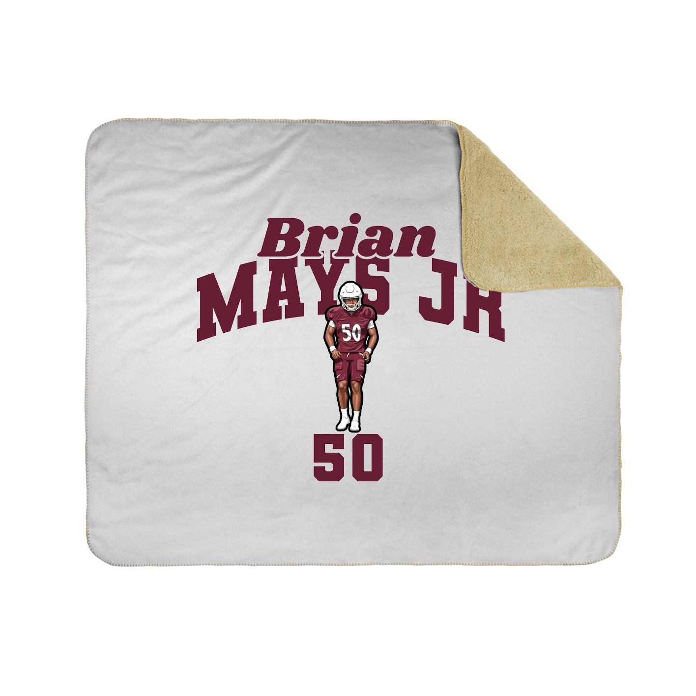 Throw Blanket — Signature Arch in White