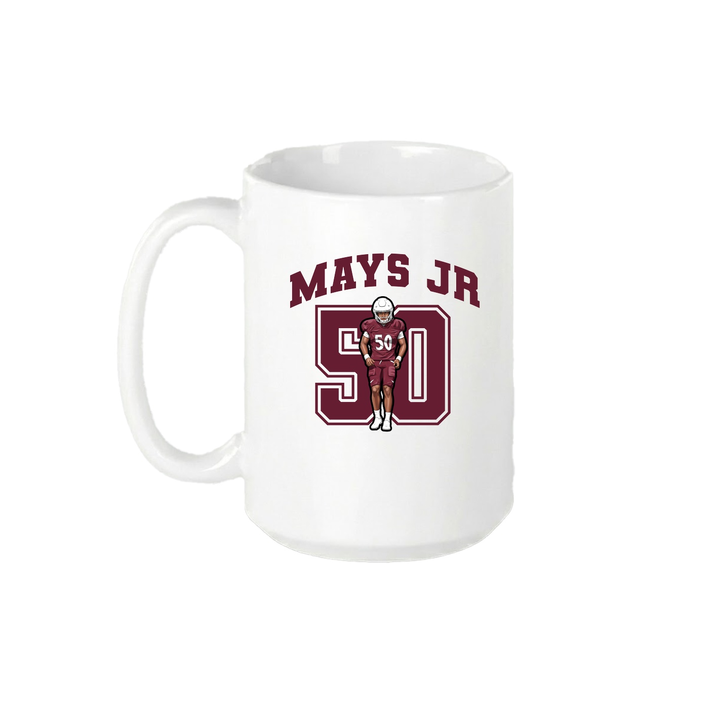 15oz Coffee Mug — Number in White