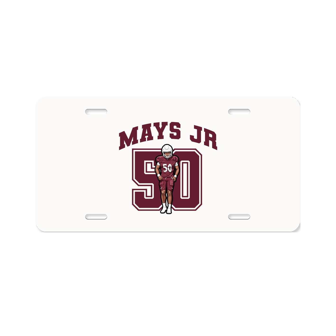 License Plate — Number in Classic