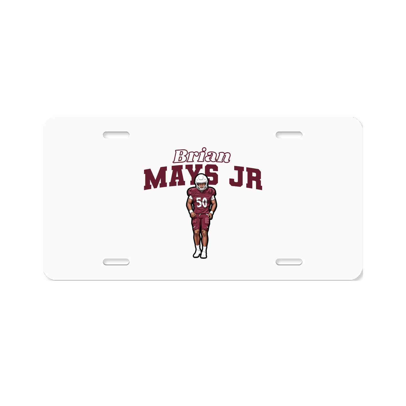 License Plate — Name Arch in Classic