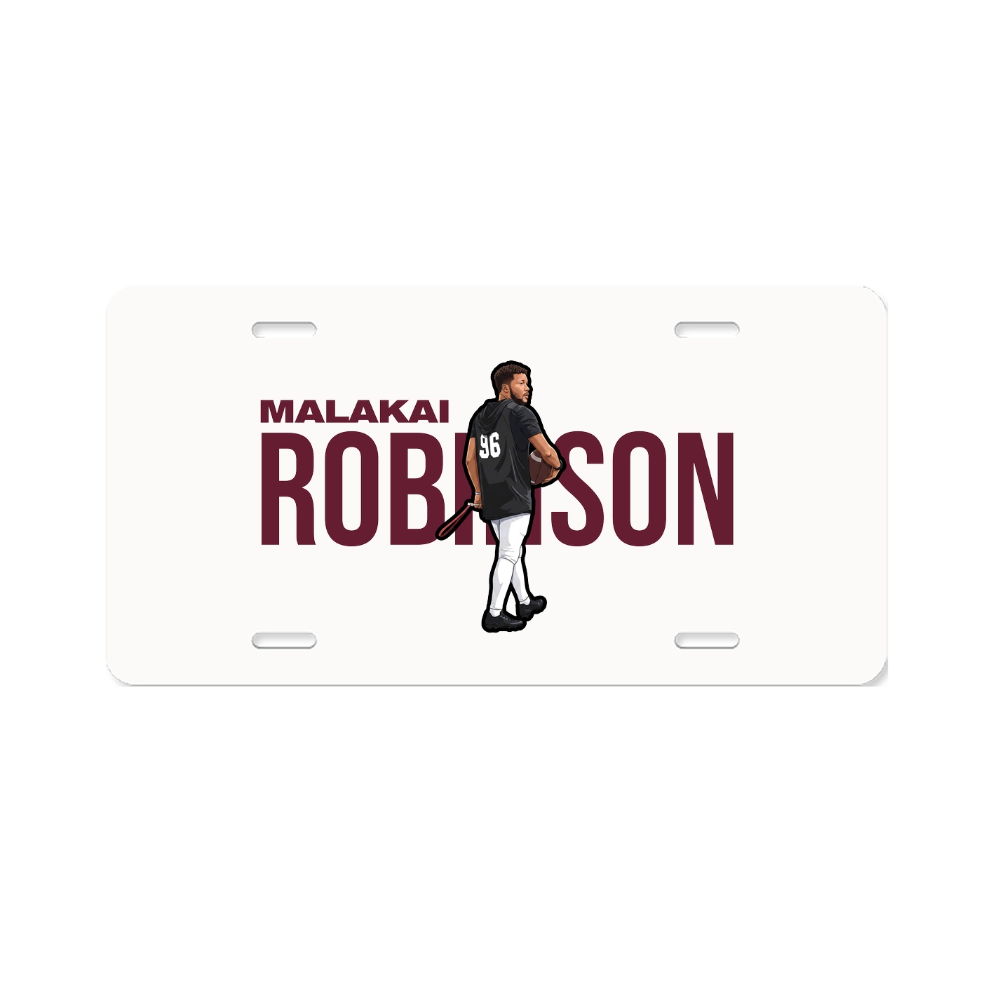 License Plate — Player Name in Classic