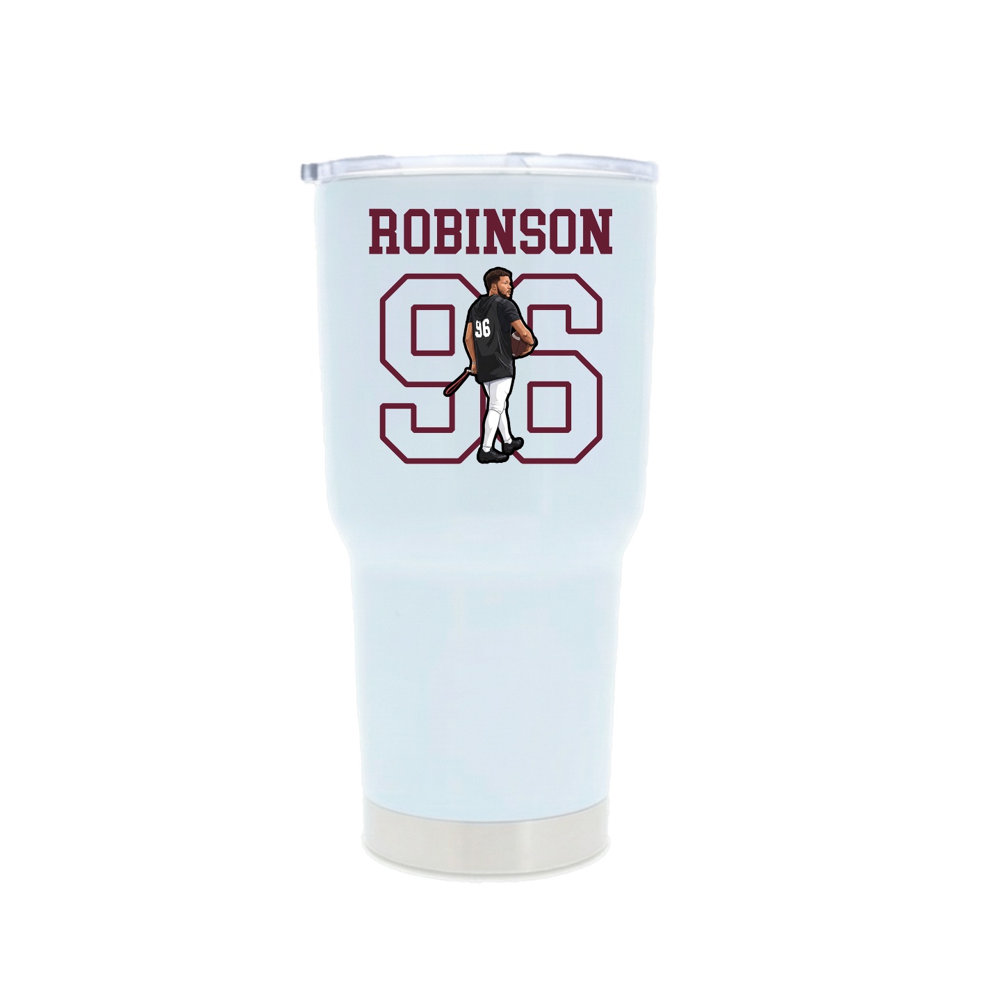 30oz Stainless Steel Tumbler — Shirsey in White