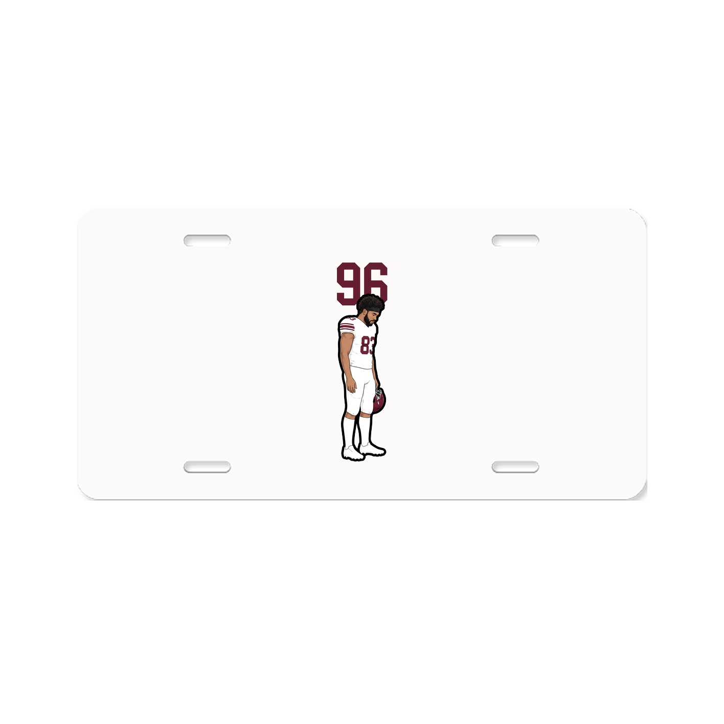 License Plate — Number Top in Classic