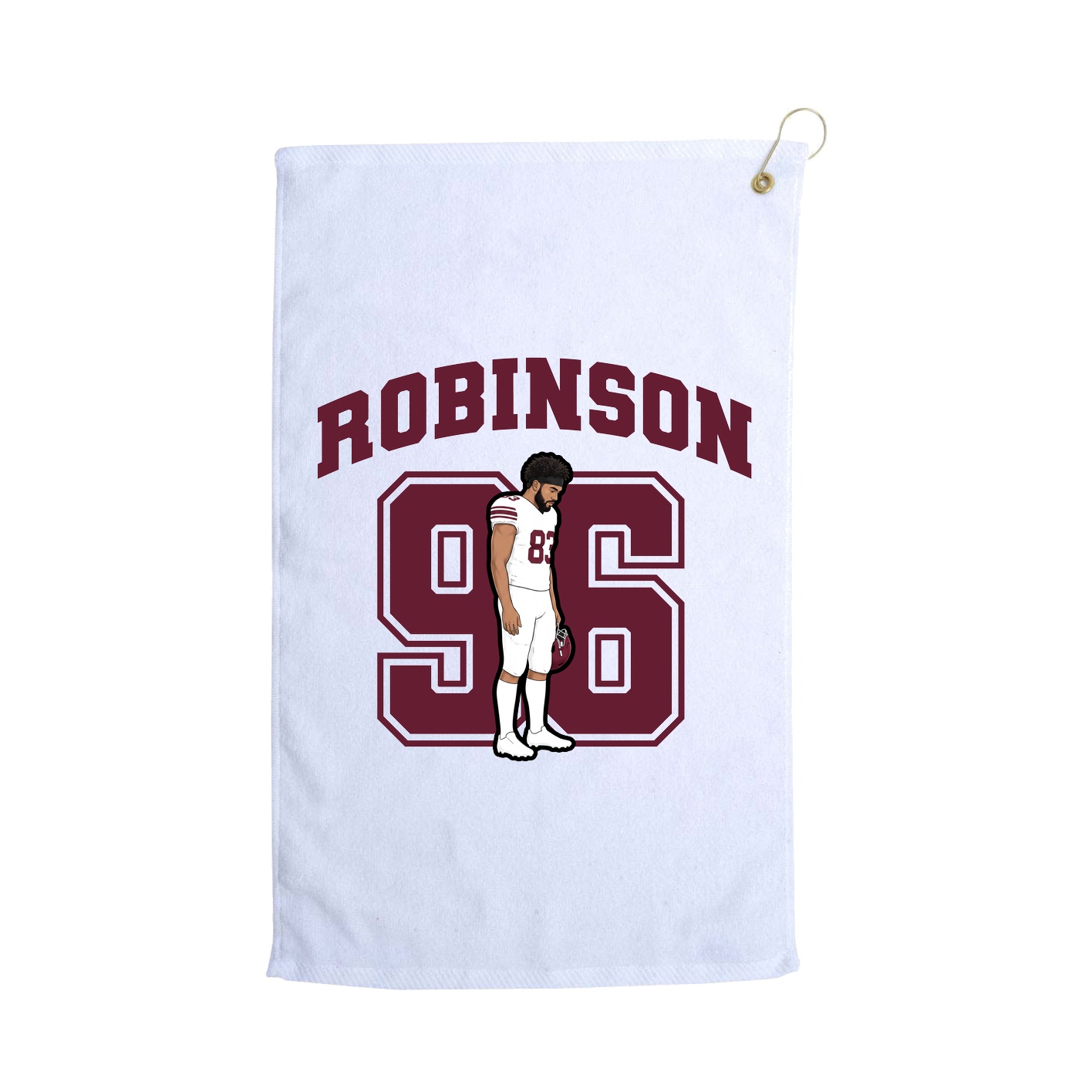 Golf Towel — Number in White