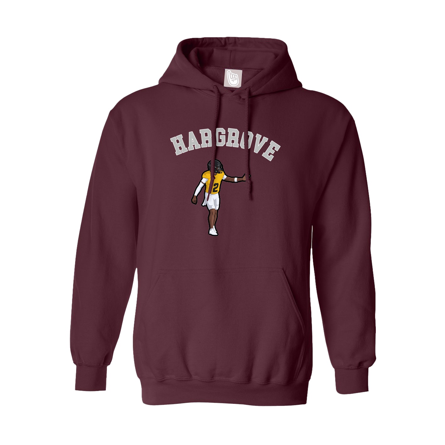 Youth Hoodie — Shirsey Arch in Maroon