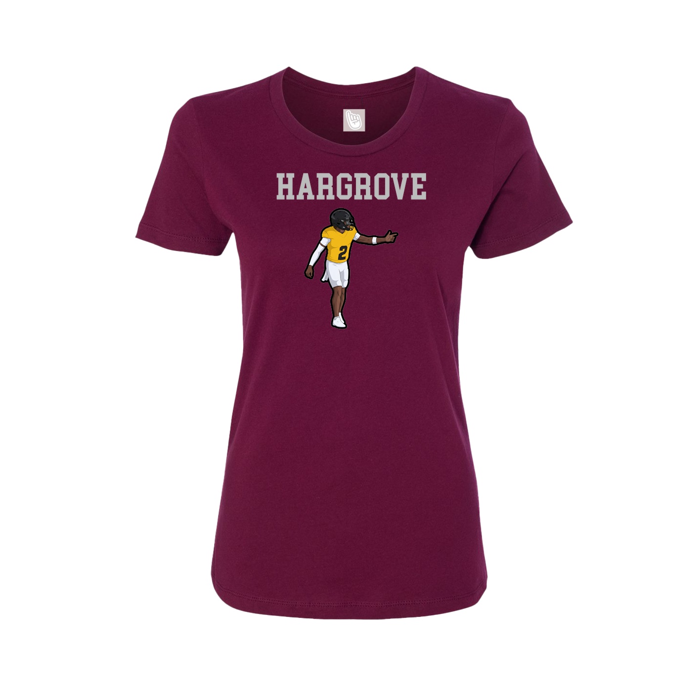 Fitted Women's Tee — Shirsey in Maroon