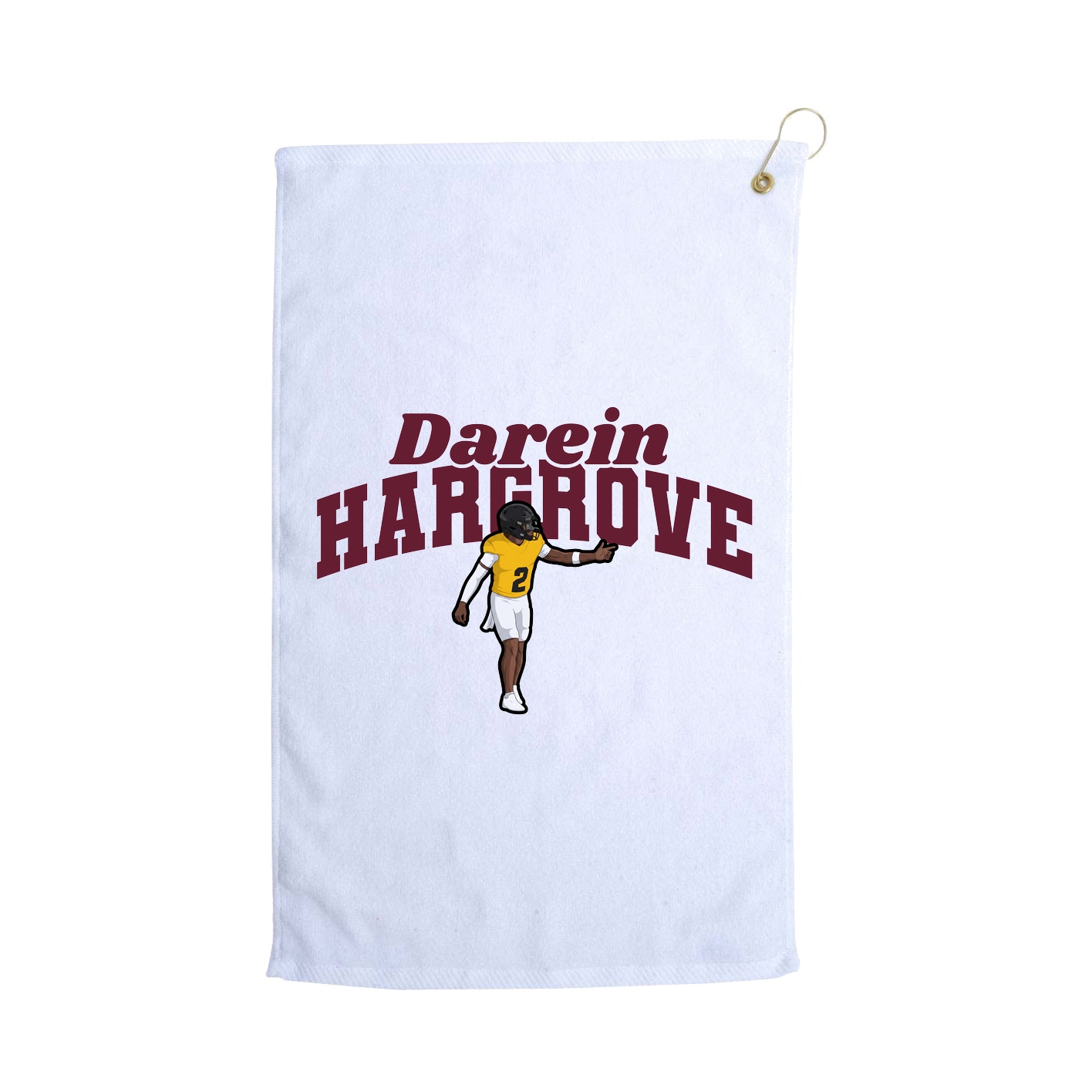 Golf Towel — Signature Arch in White