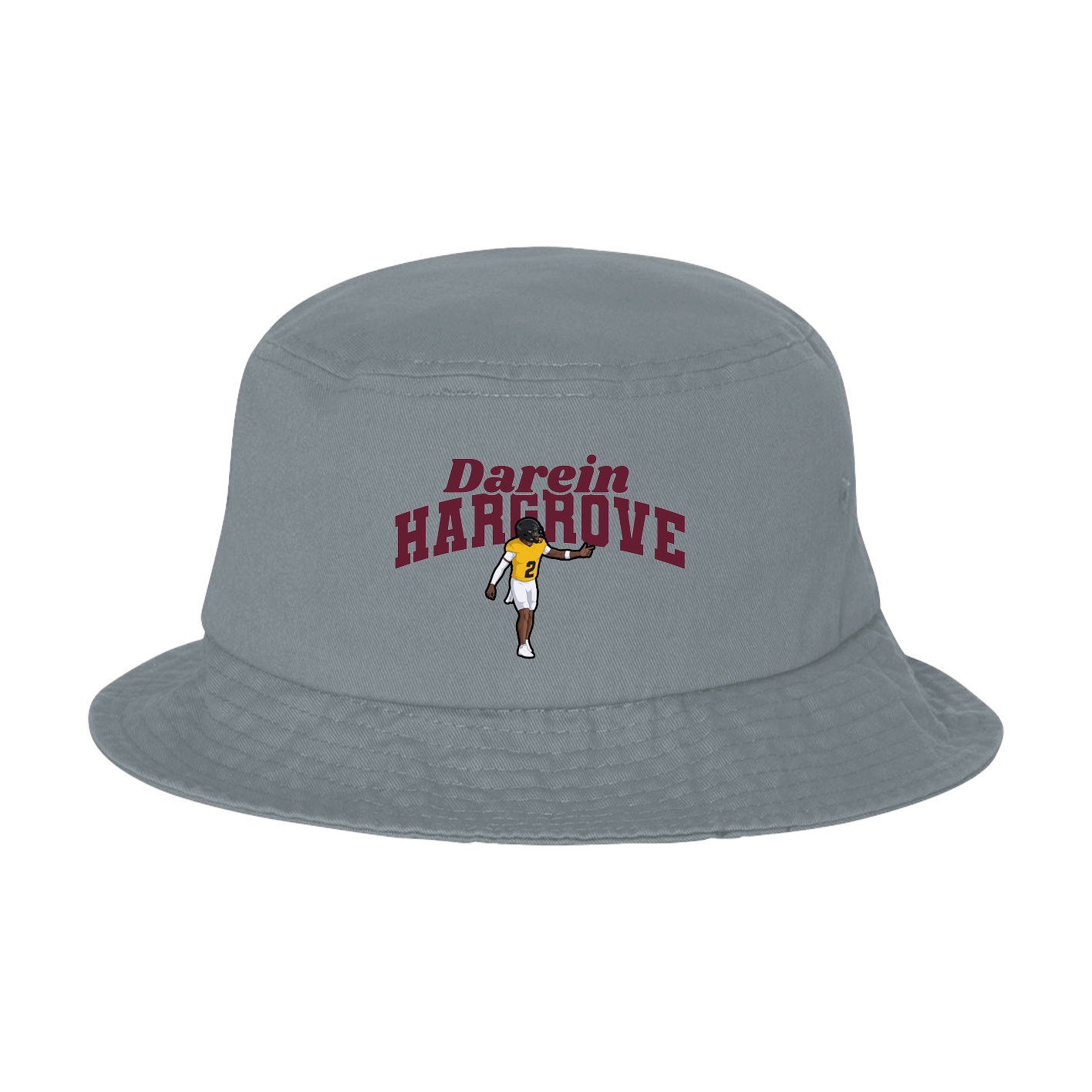 Bucket Cap — Signature Arch in Grey