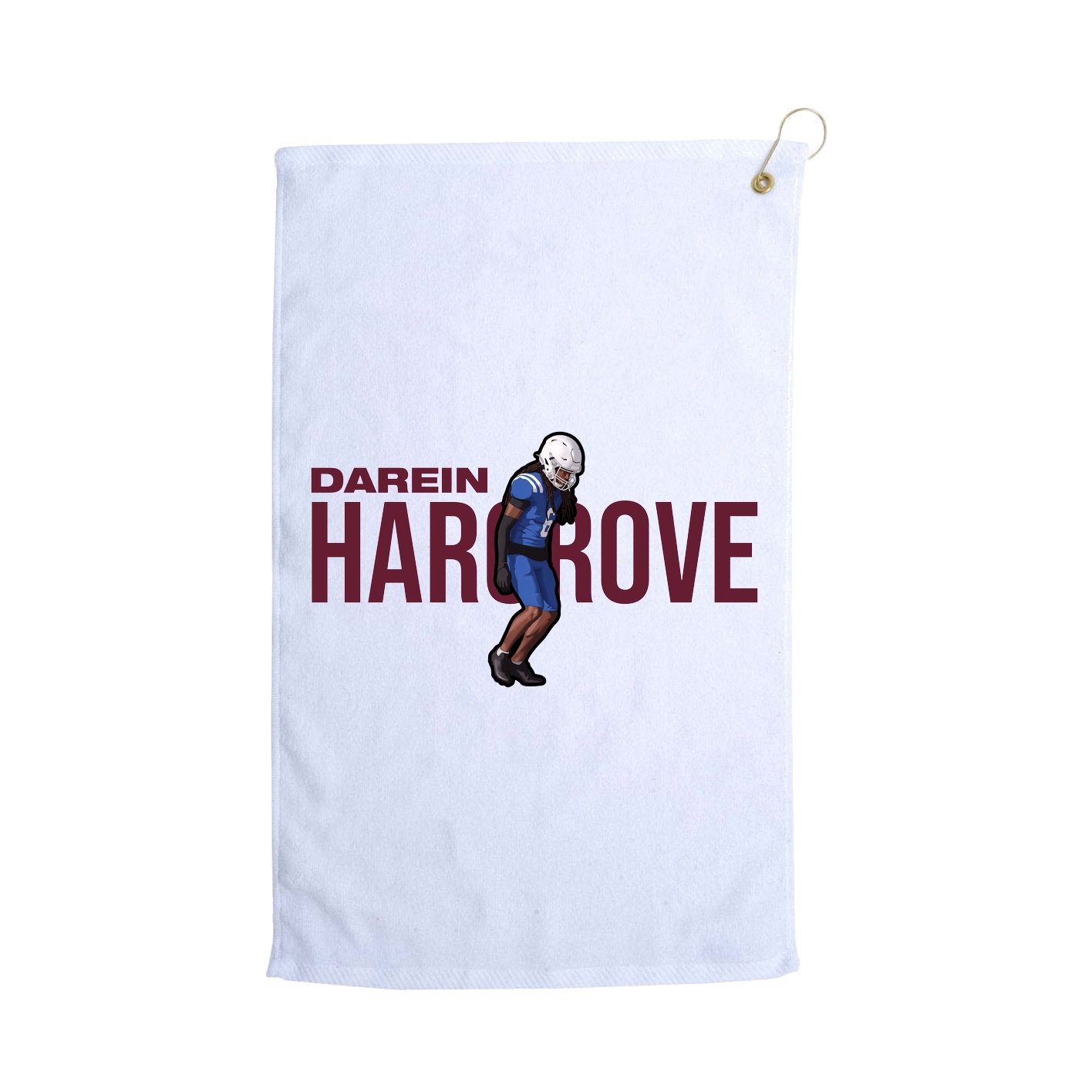 Golf Towel — Player Name in White