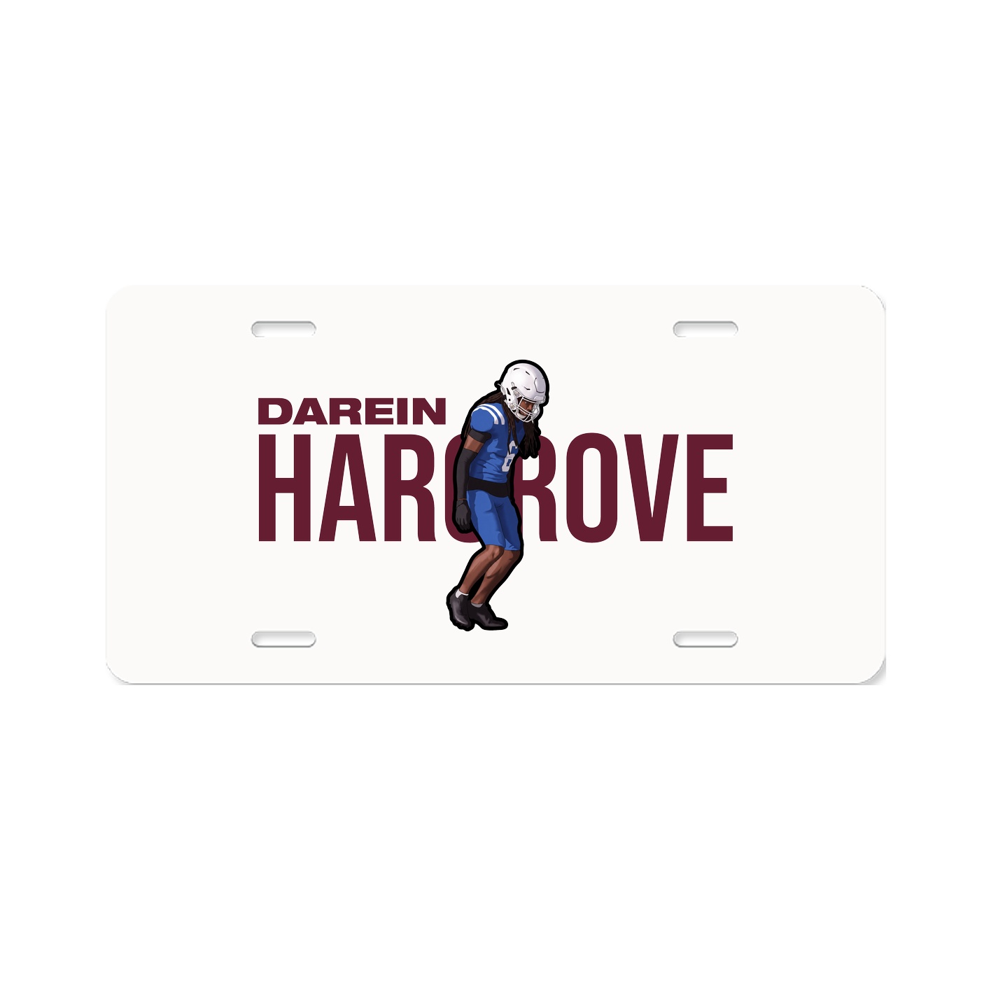 License Plate — Player Name in Classic