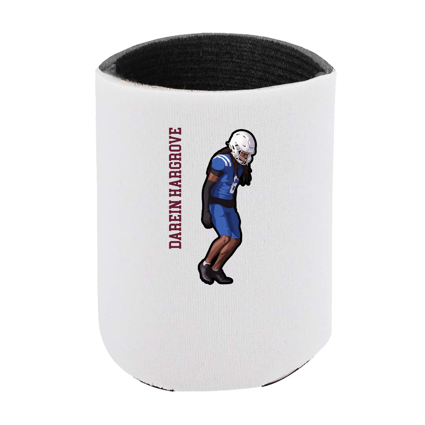 Can Holder — Name Vertical in White