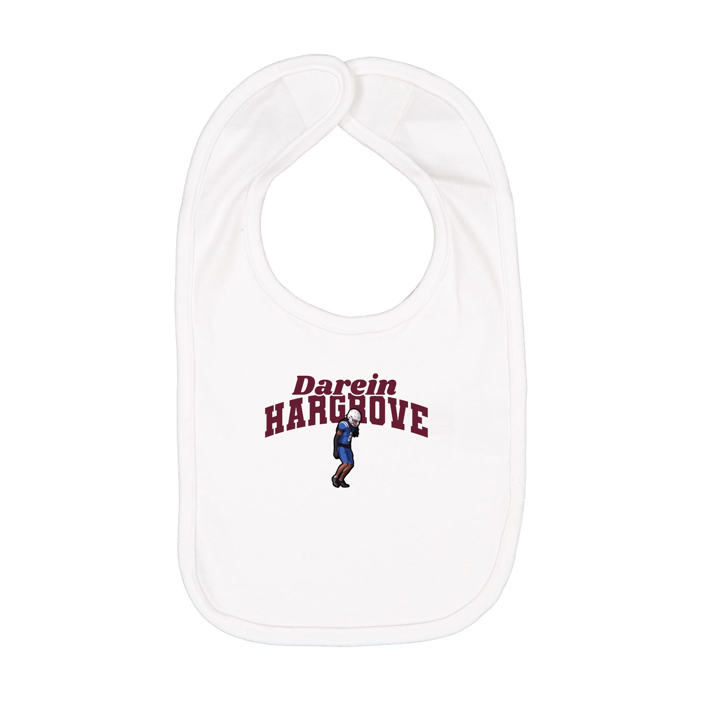 Infant Bib — Signature Arch in White
