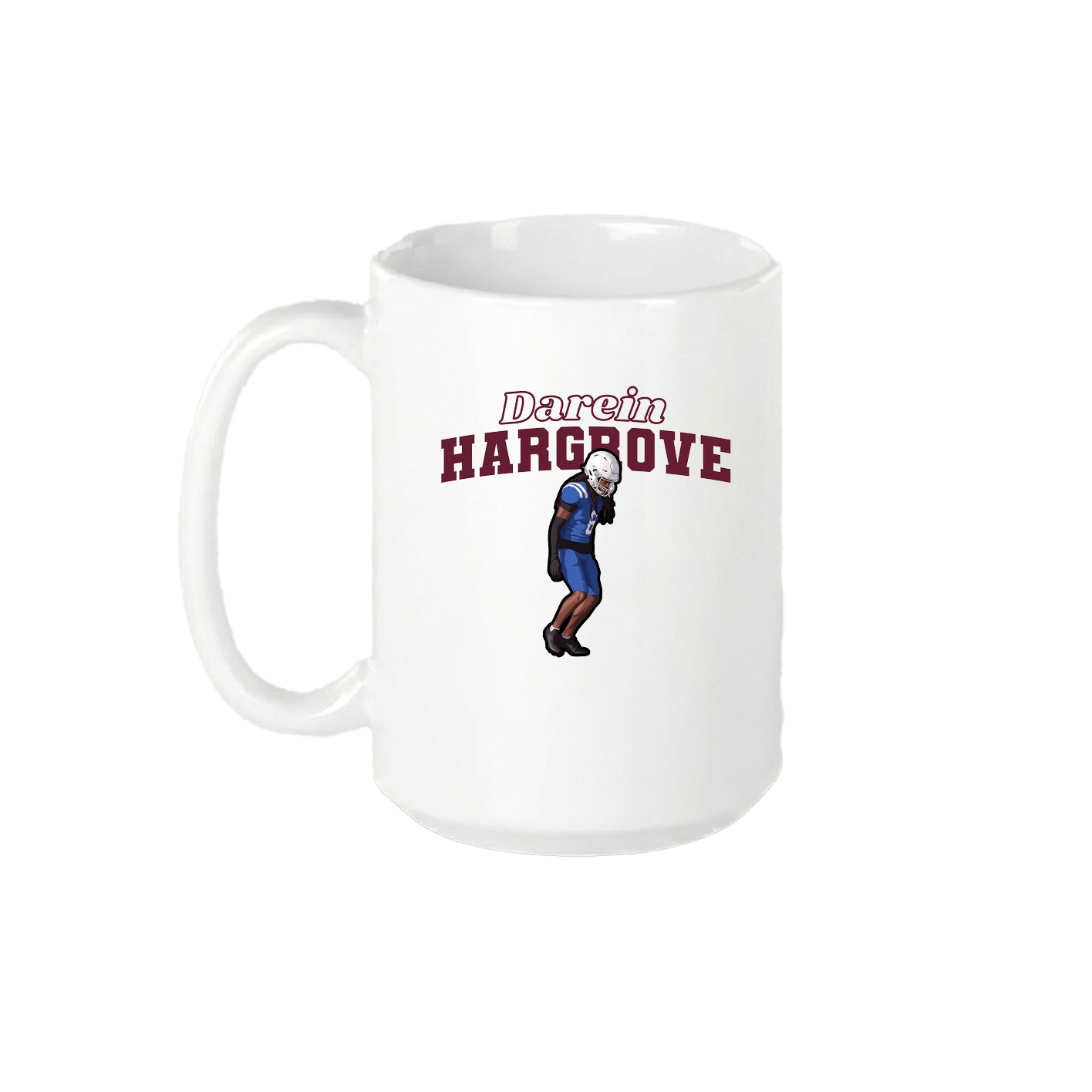 15oz Coffee Mug — Name Arch in White