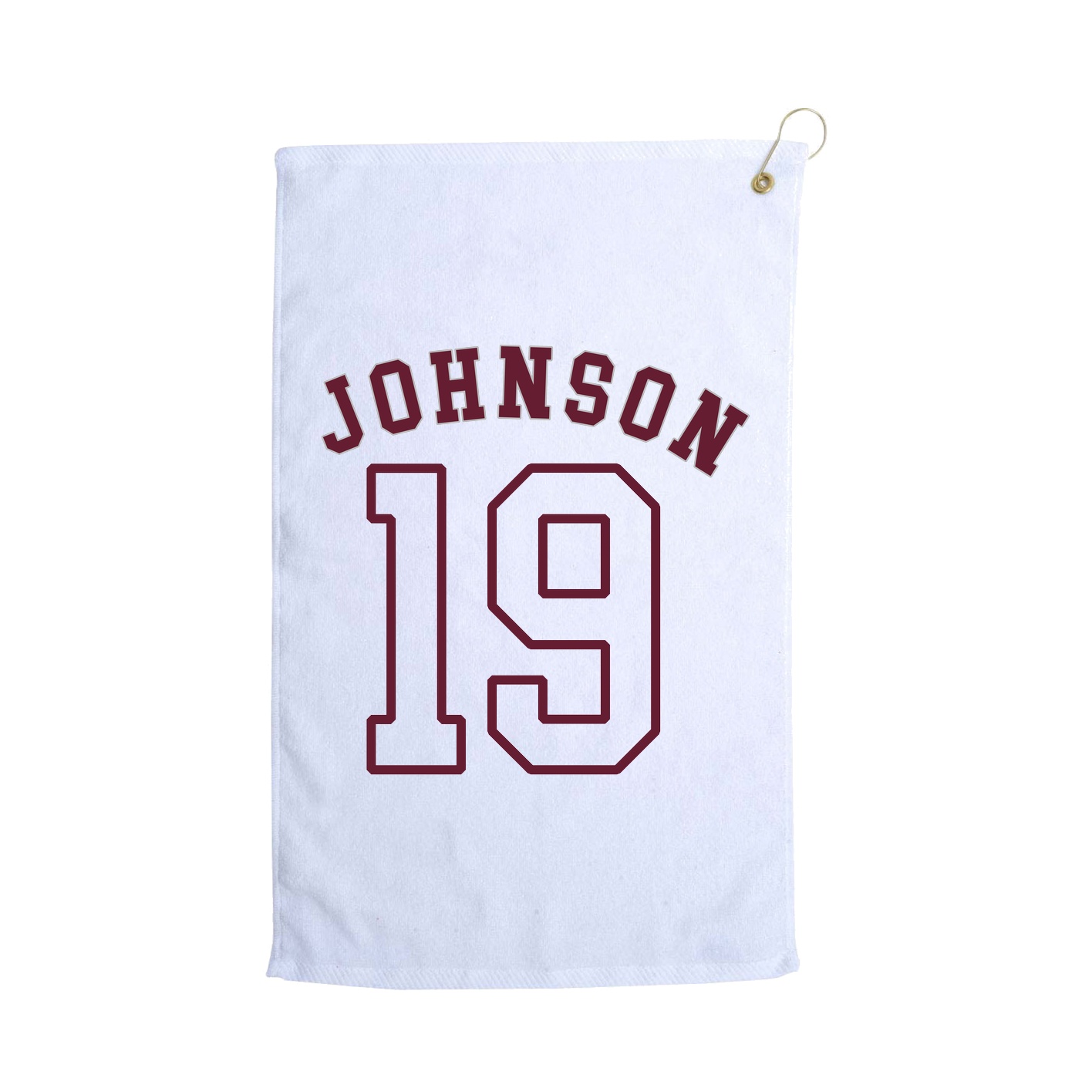 Golf Towel — Shirsey Arch in White