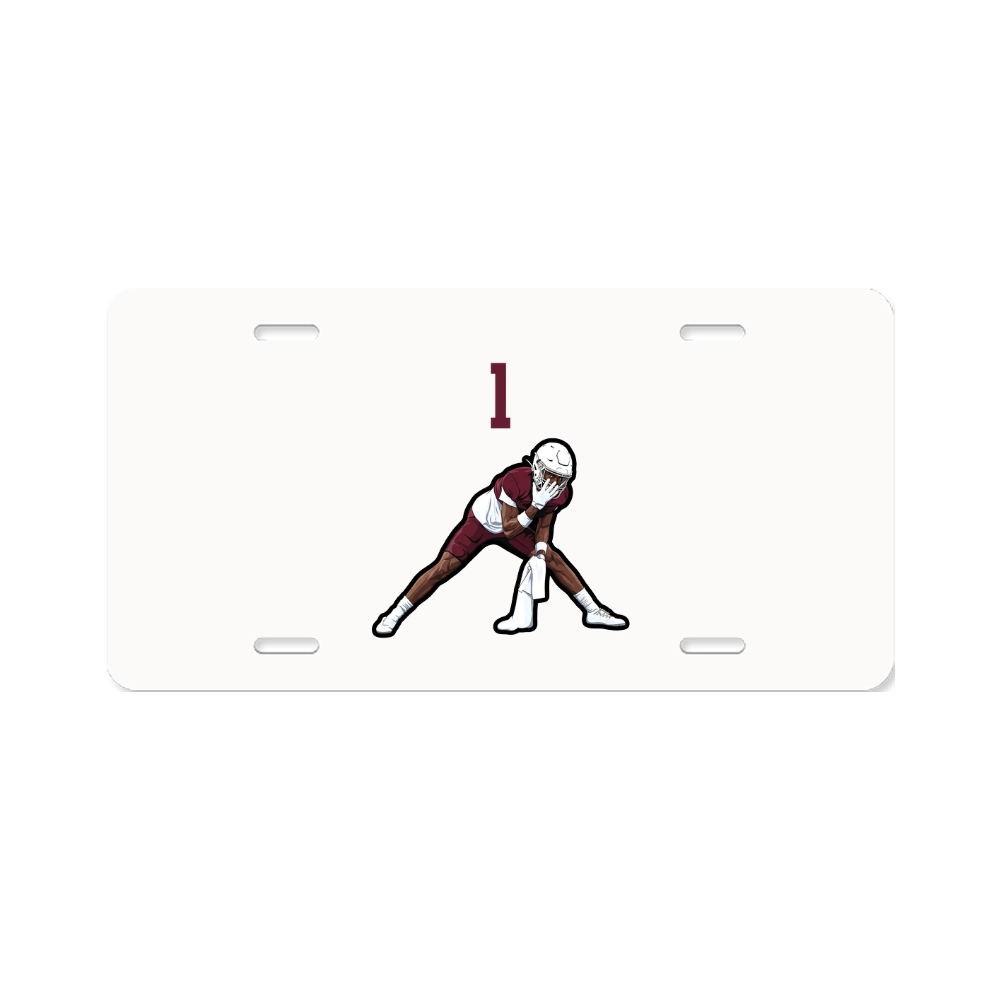 License Plate — Number Top in Classic