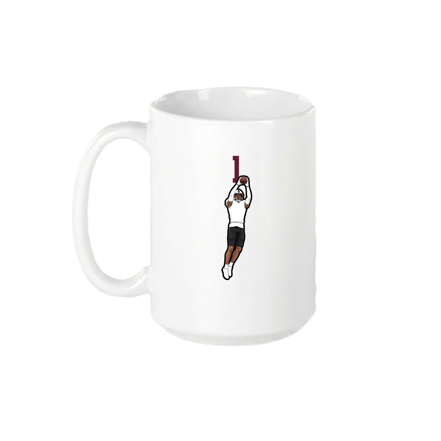 15oz Coffee Mug — Number Top in White