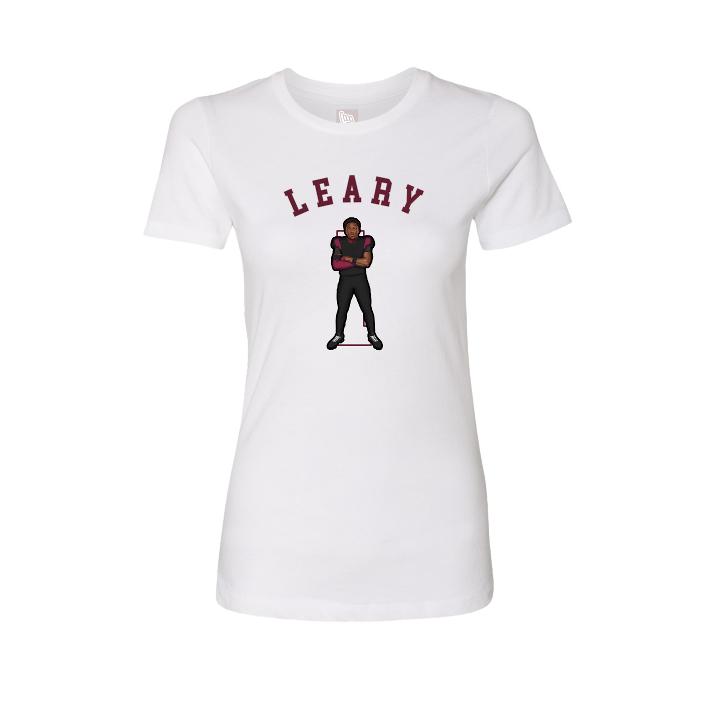Fitted Women's Tee — Shirsey Arch in White