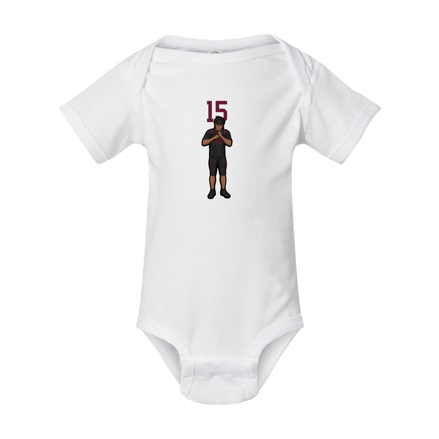 Baby Onesie — Number Top in White