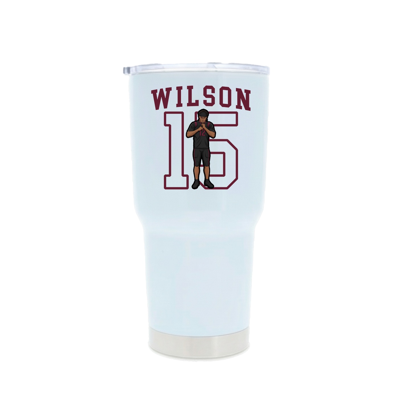 30oz Stainless Steel Tumbler — Shirsey in White