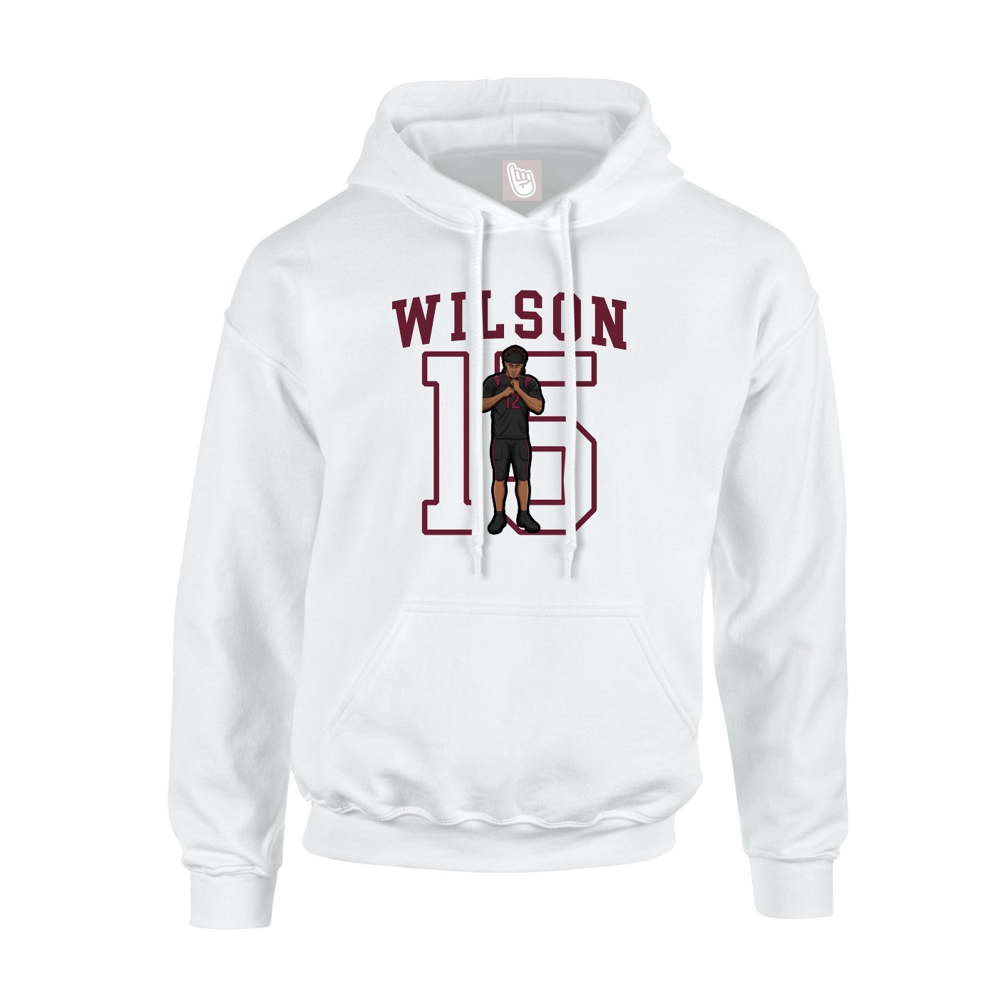 Hoodie — Shirsey in White