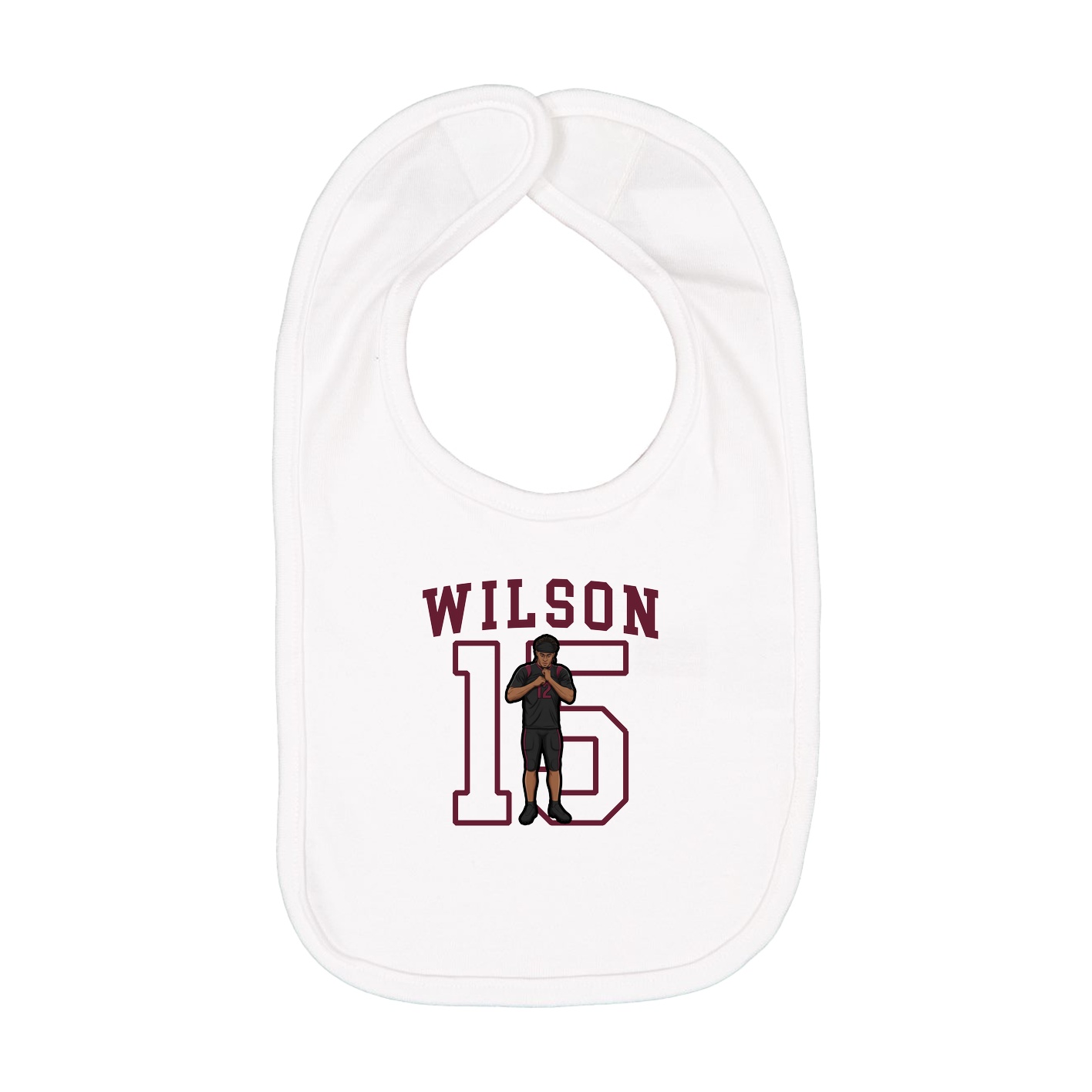 Infant Bib — Shirsey in White