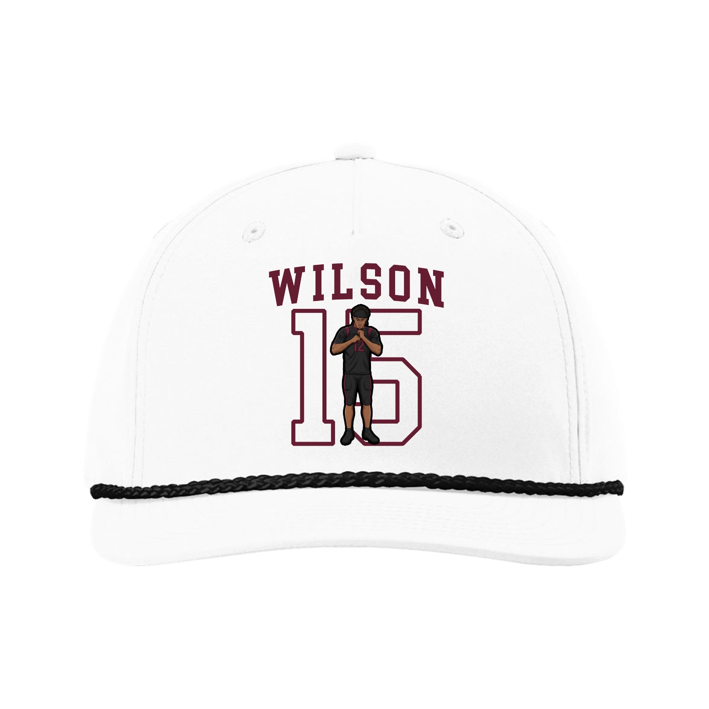 Five-Panel Classic Rope Cap — Shirsey in White