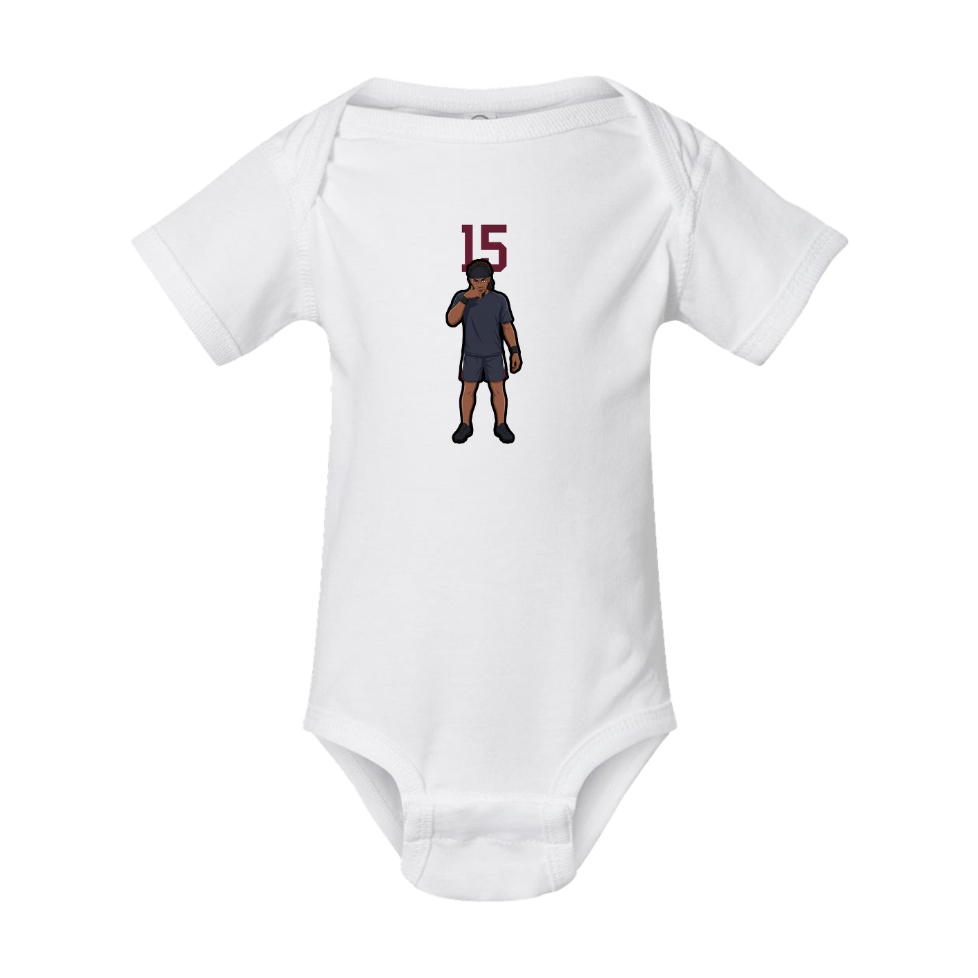 Baby Onesie — Number Top in White