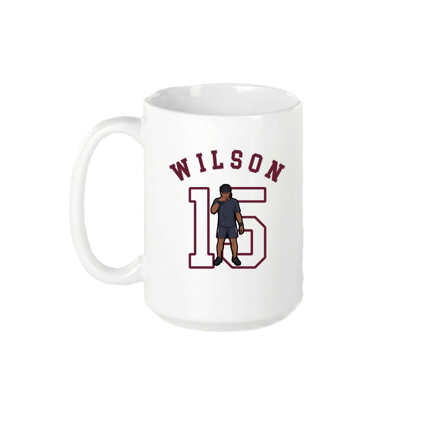 15oz Coffee Mug — Shirsey Arch in White